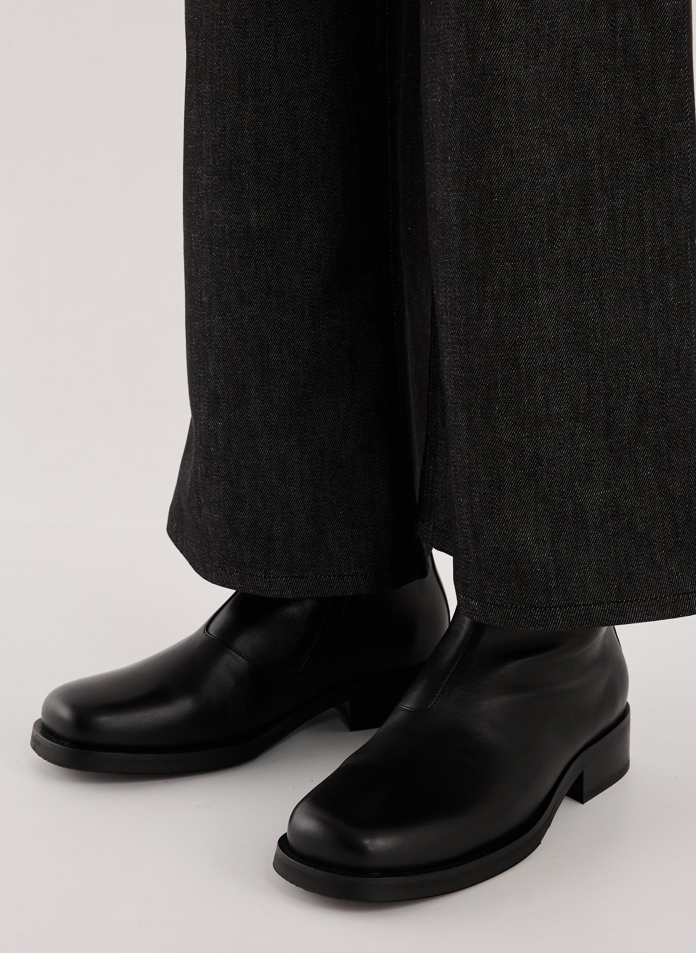 Ankle boots with silver tips OUR LEGACY Black