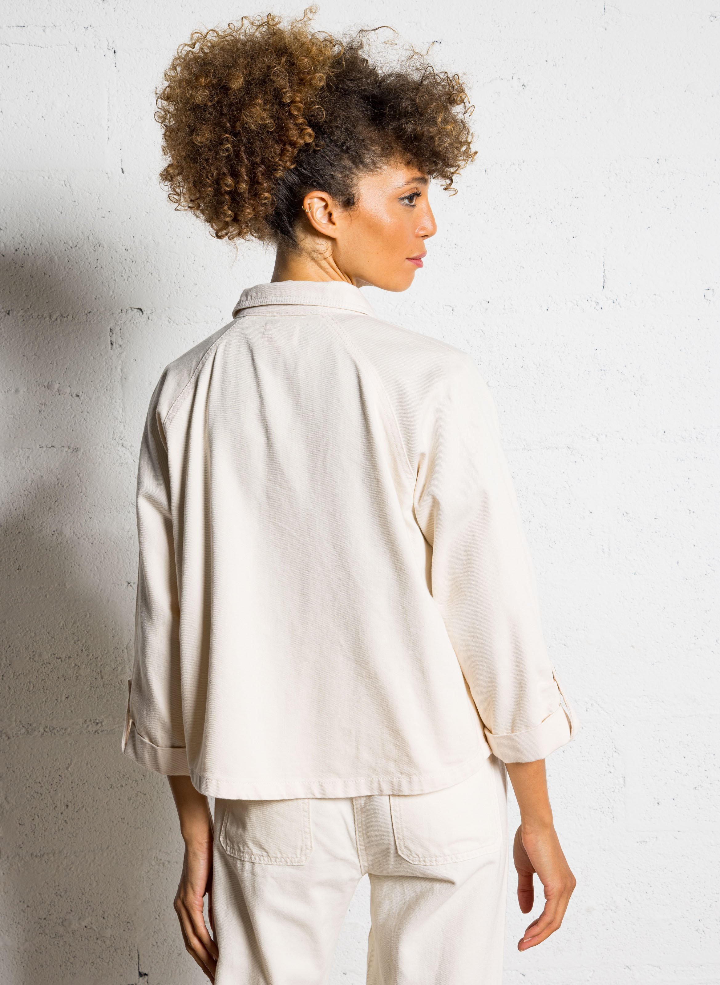 Surchemise oversize en coton perry MAISON 123 Beige