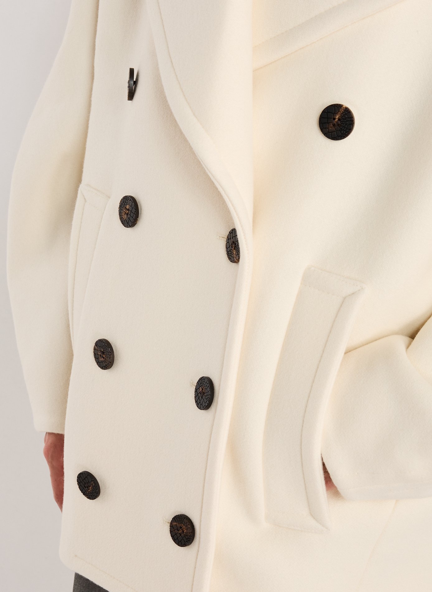 Oversized blazer coat JACQUEMUS White
