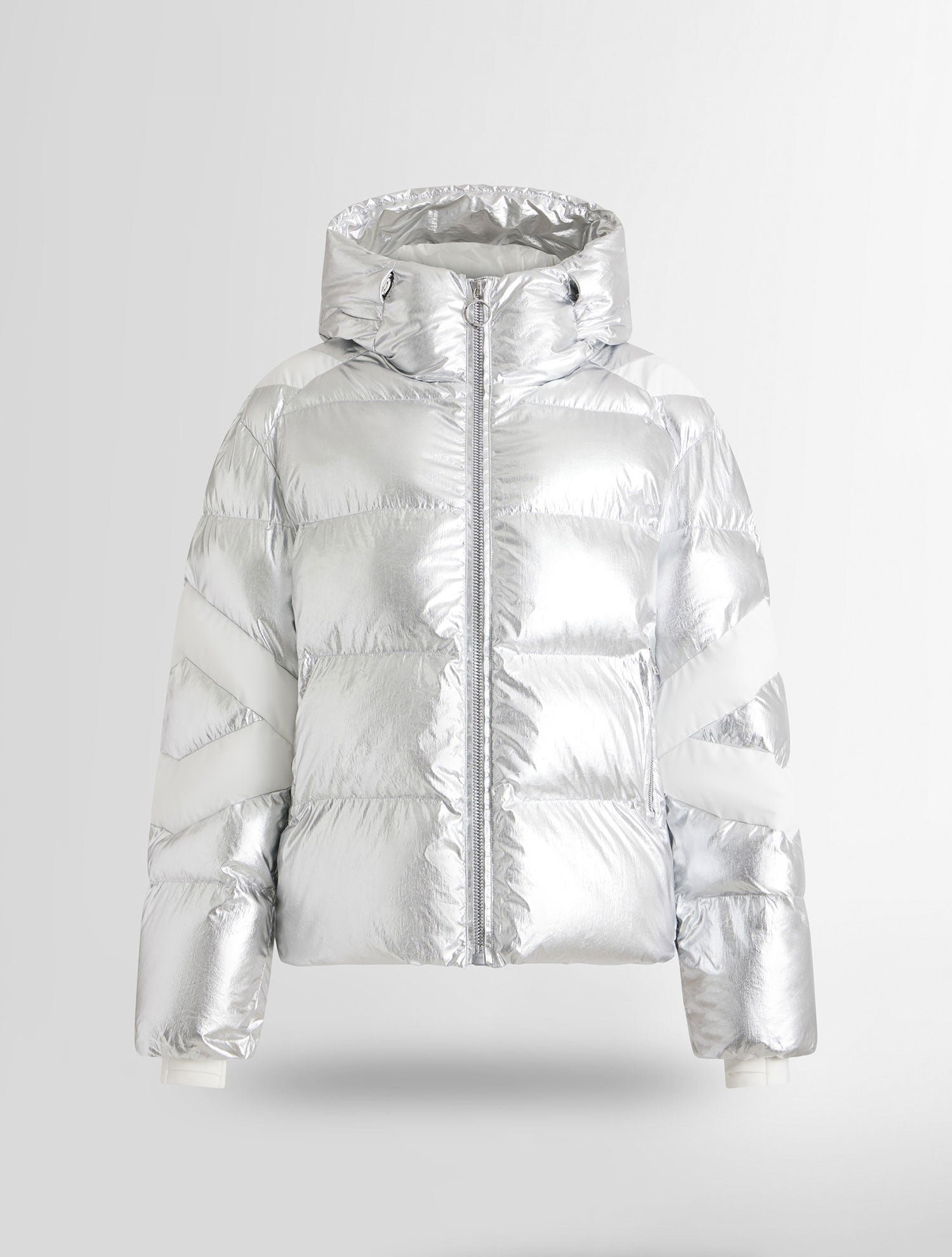 Doudoune charloy metal col capuche FUSALP Argent