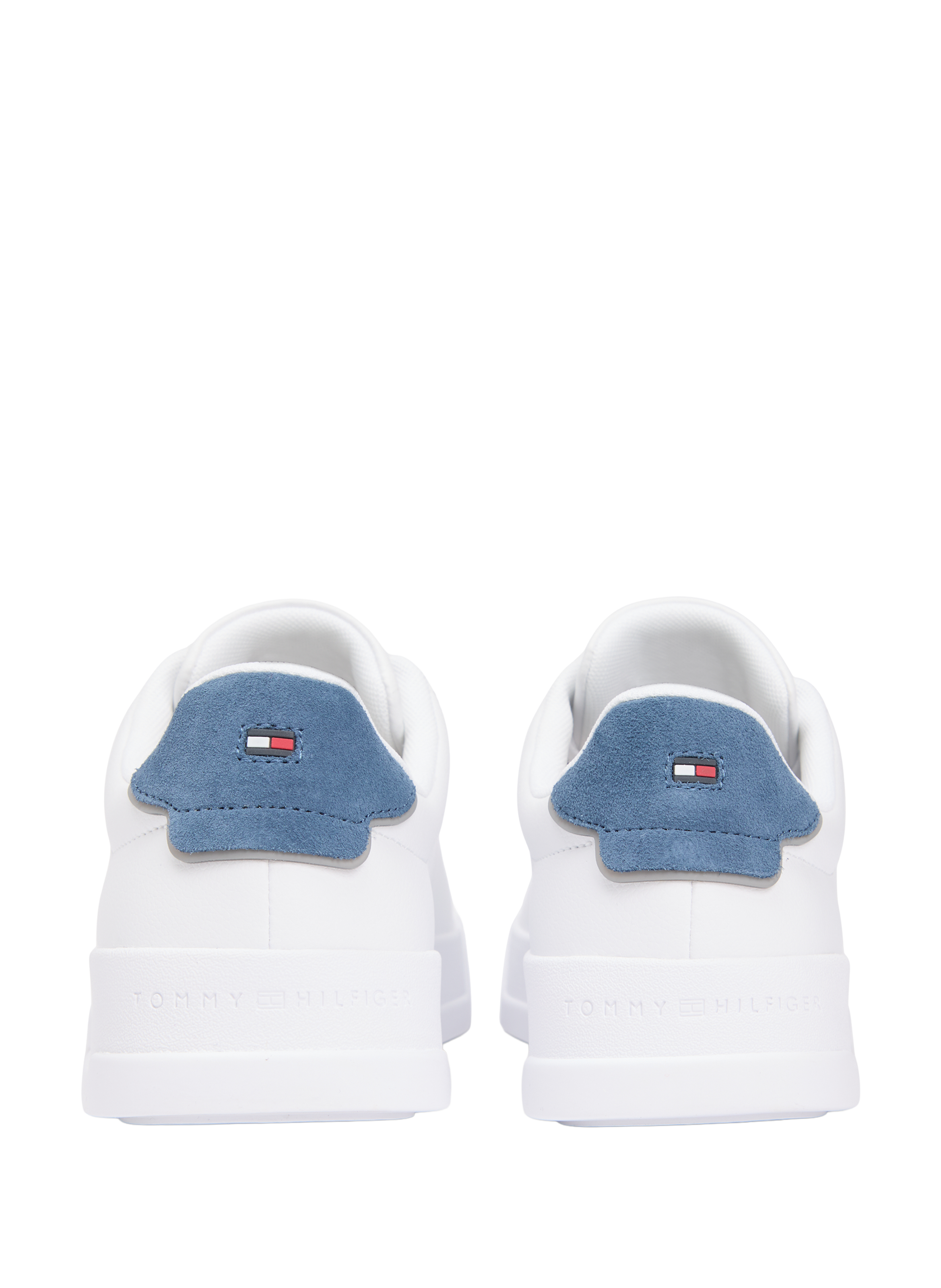 Basket cuir effet grainé TOMMY HILFIGER Blanc
