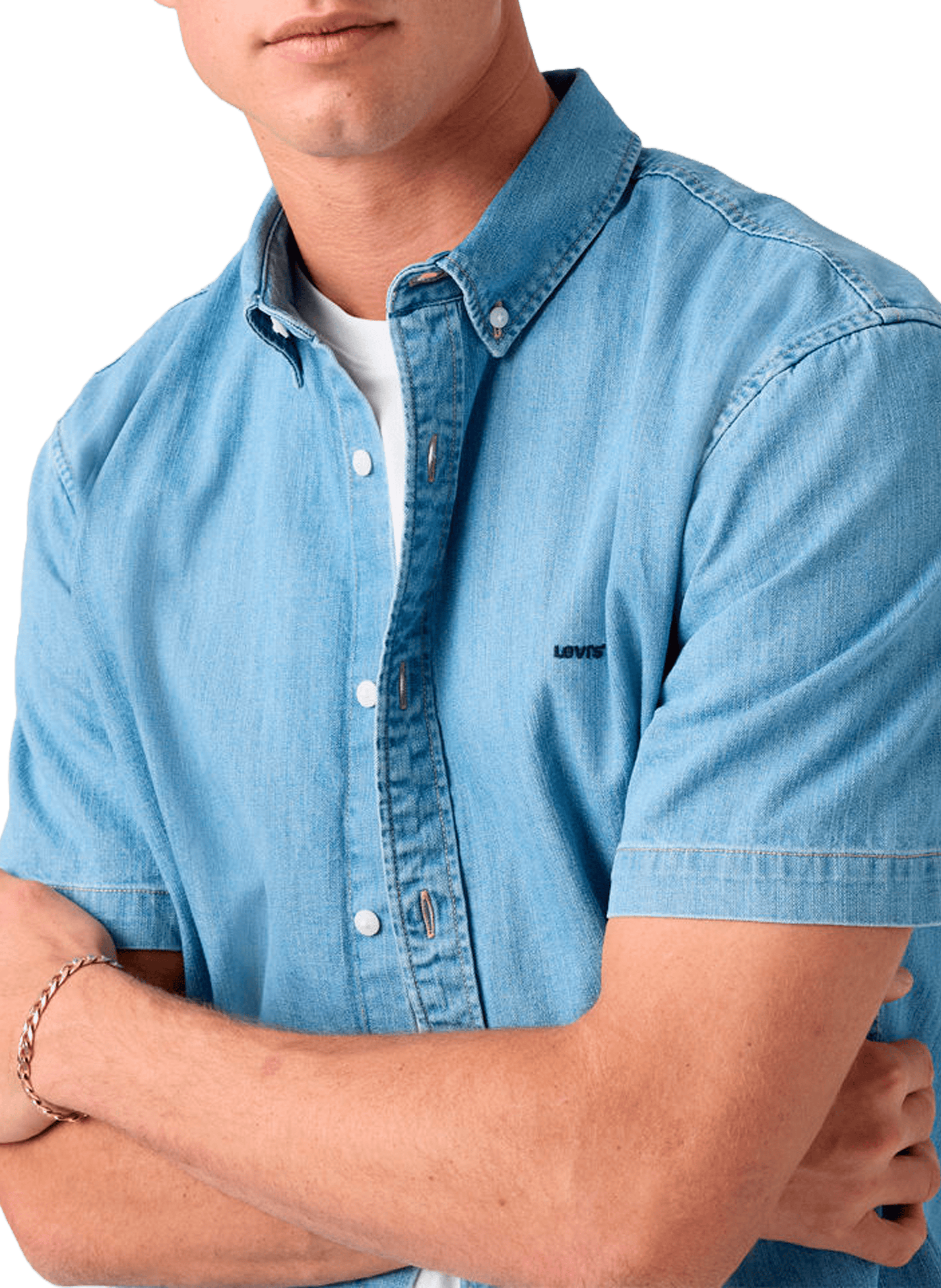 Chemise denim à manches courtes LEVI'S Bleu
