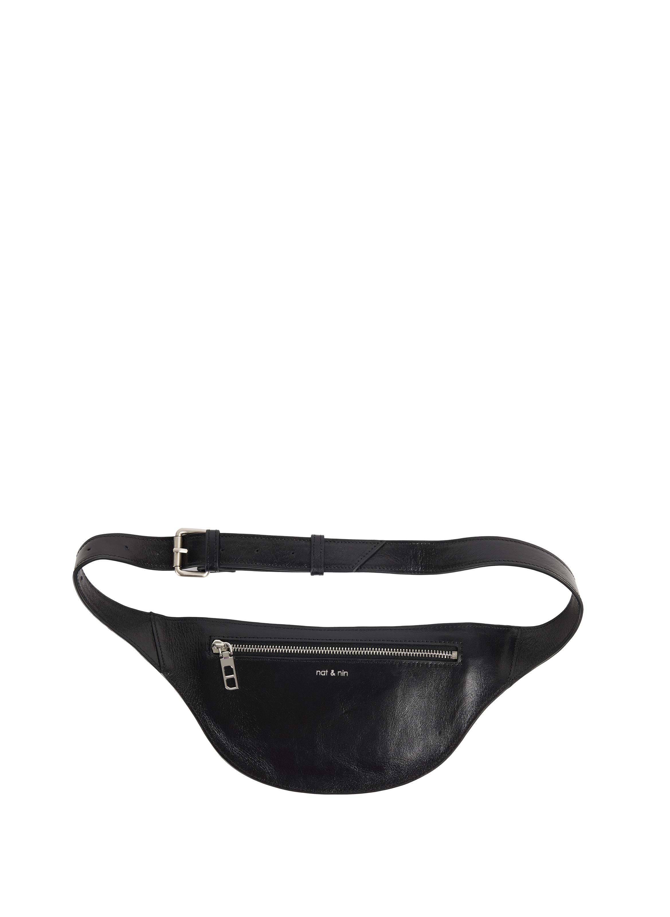 Arizona suede leather belt bag NAT & NIN Black