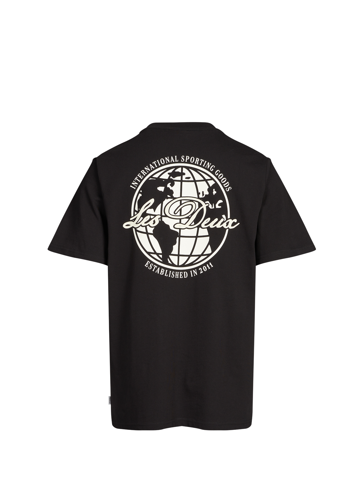 Biker-style cotton t-shirt LES DEUX Black