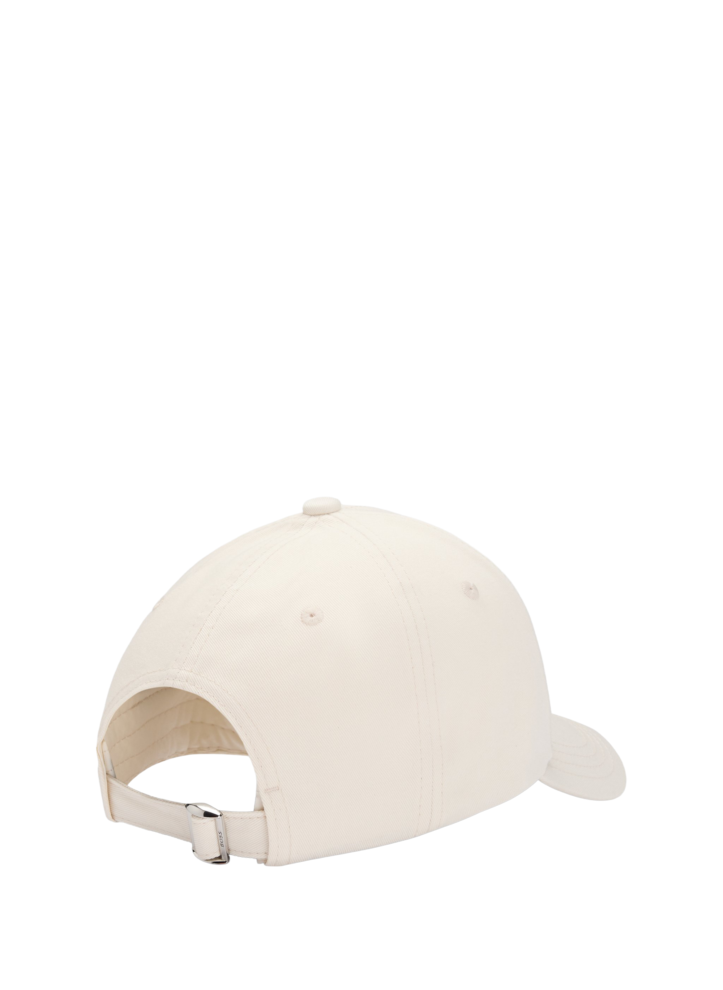 Embroidered brand cotton cap BOSS Beige
