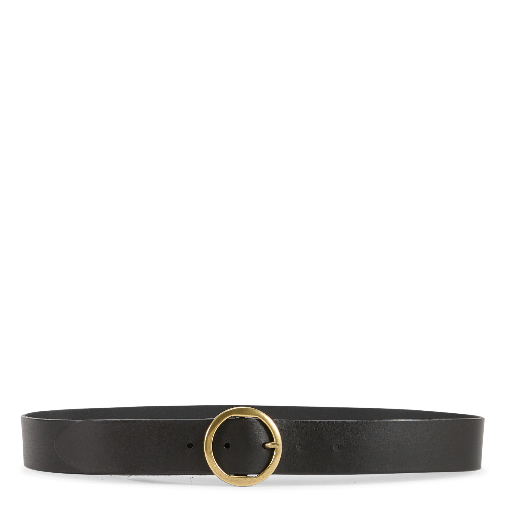 Ceinture à boucle en cuir lisse eline MAISON 123 Noir