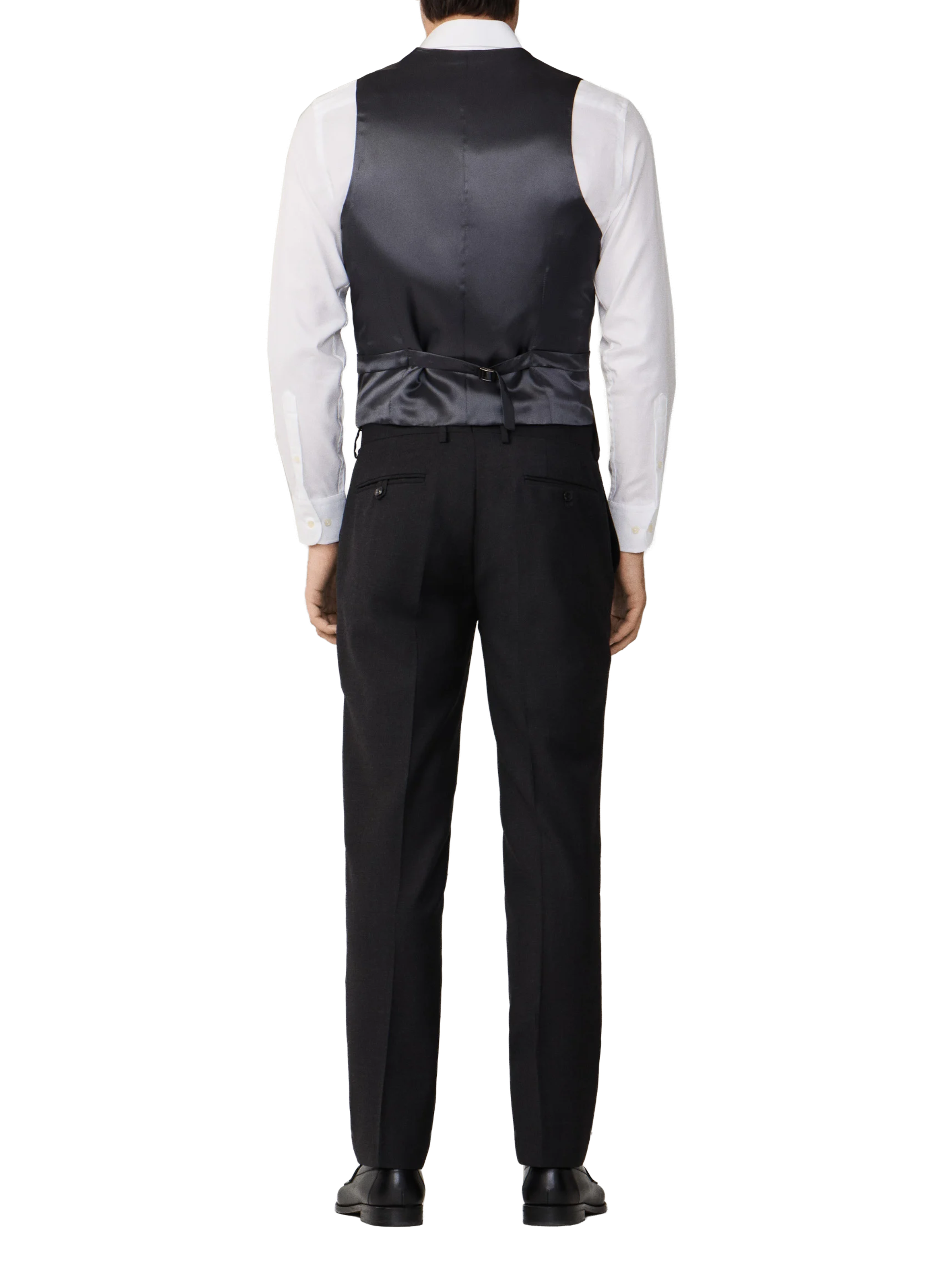 Straight wool vest HACKETT Grey