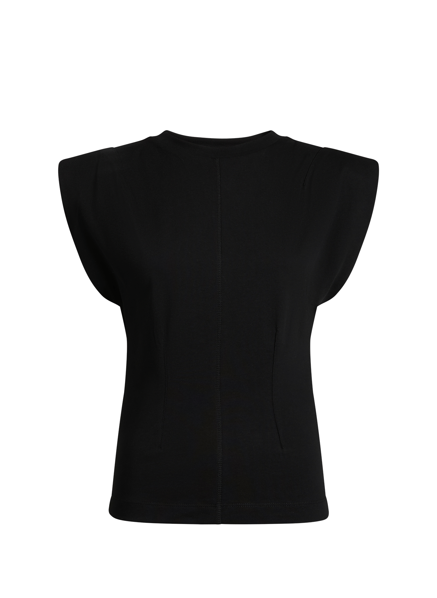 T-shirt droit Tsjulla en coton TOPSHOP Noir