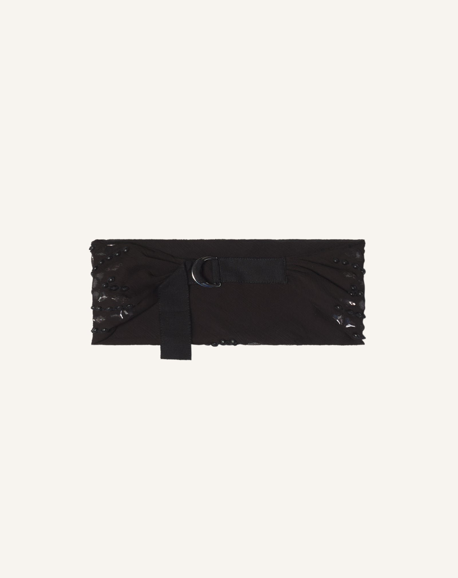 Bandeau avec broderies LANVIN Noir