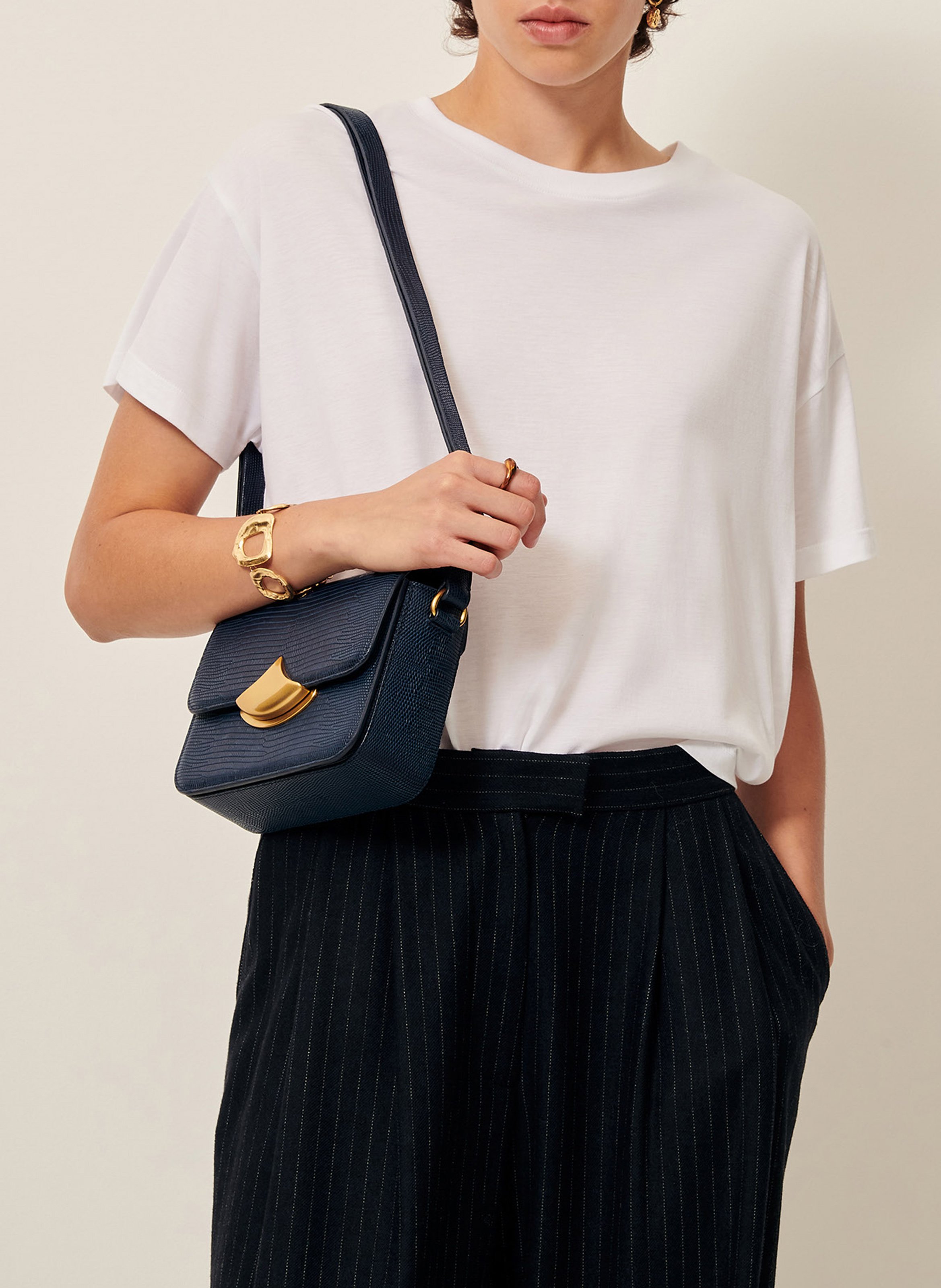 Tee-shirt oversize col rond too SESSUN Blanc