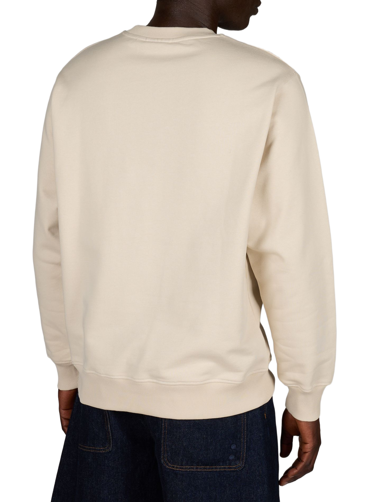 Round neck cotton sweatshirt DROLE DE MONSIEUR Beige