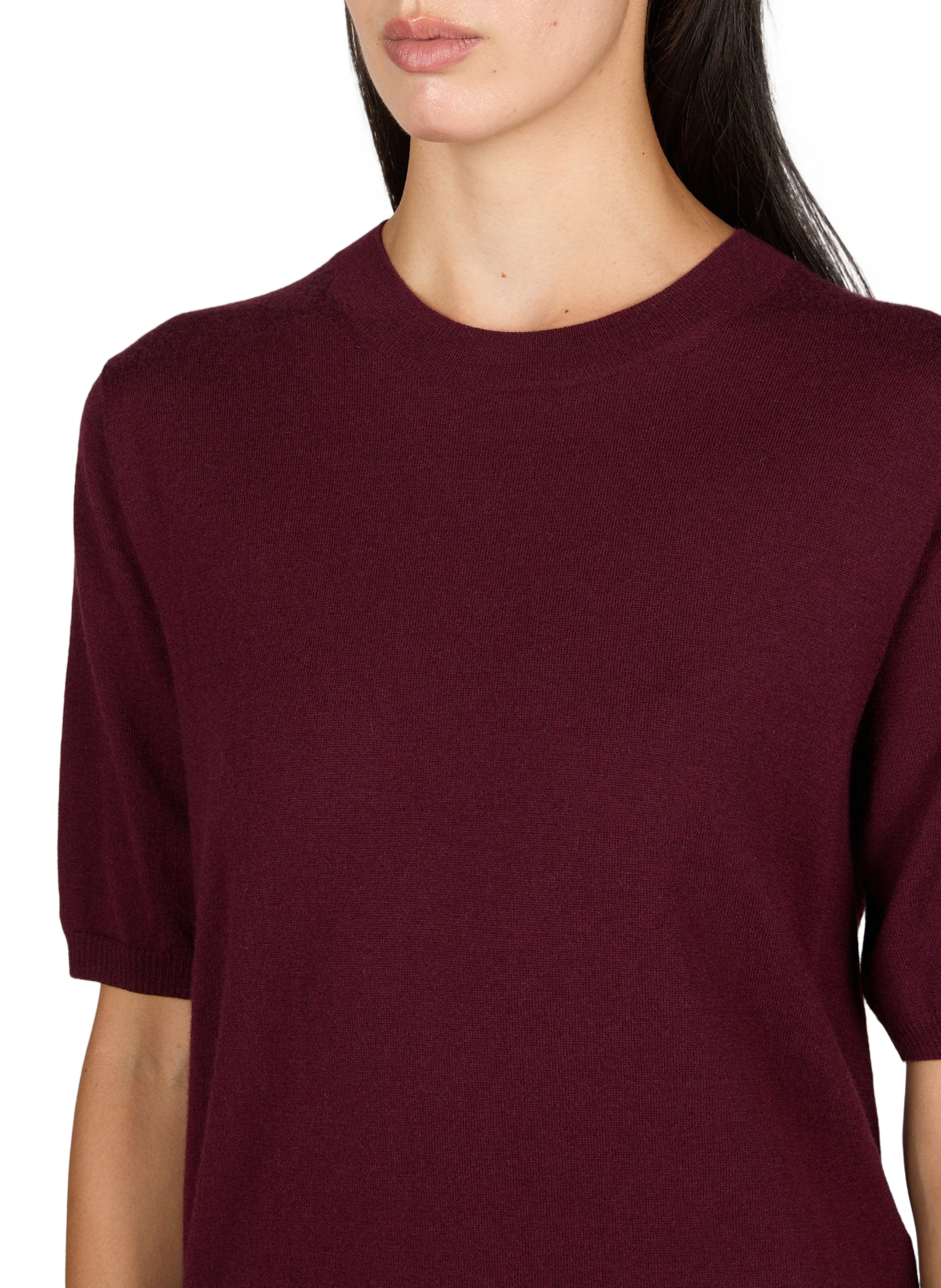 Short-sleeved wool and cashmere sweater MAX MARA WEEK END Red