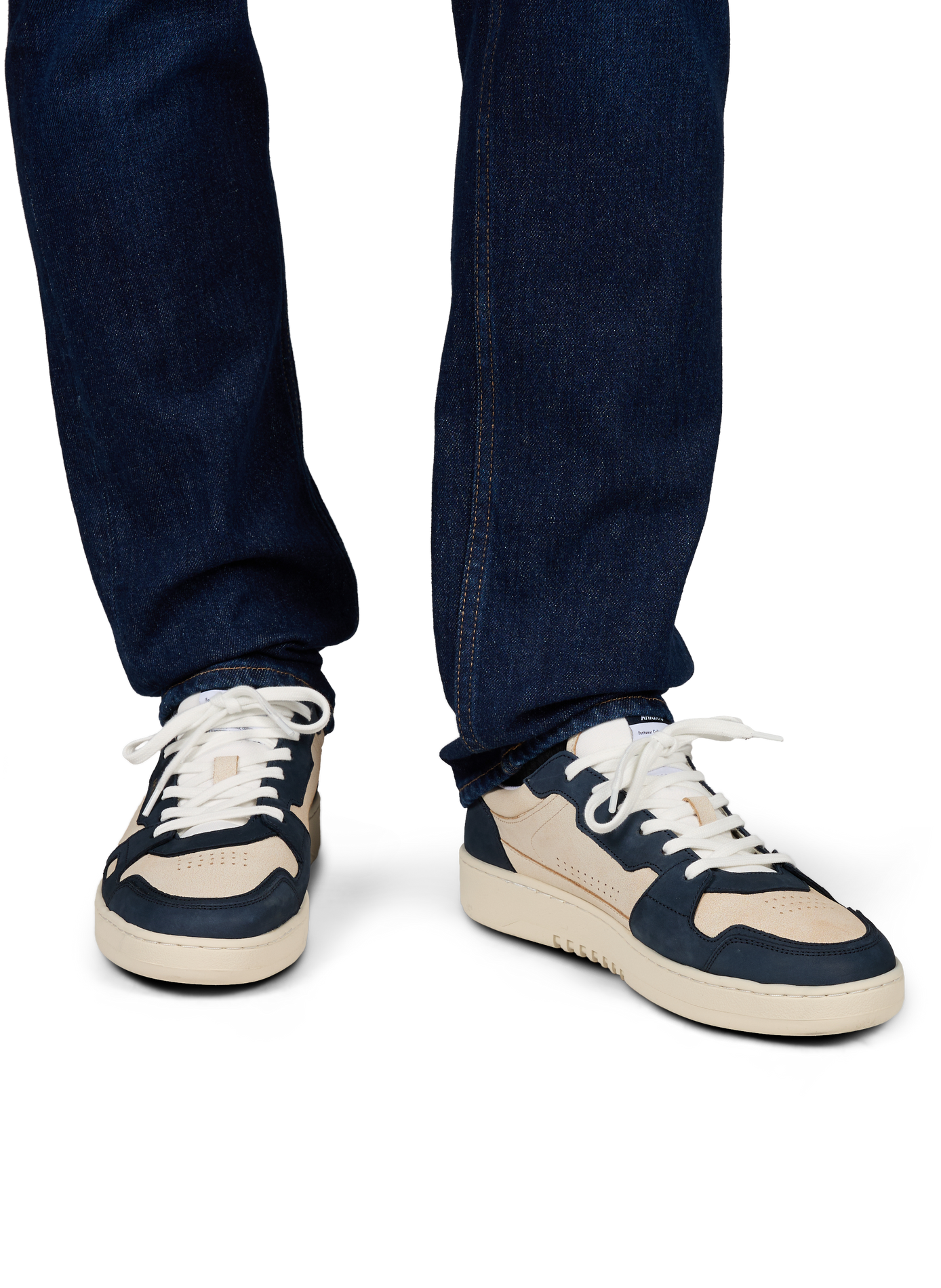 Mixed leather low-top sneakers AXEL ARIGATO Multicolour
