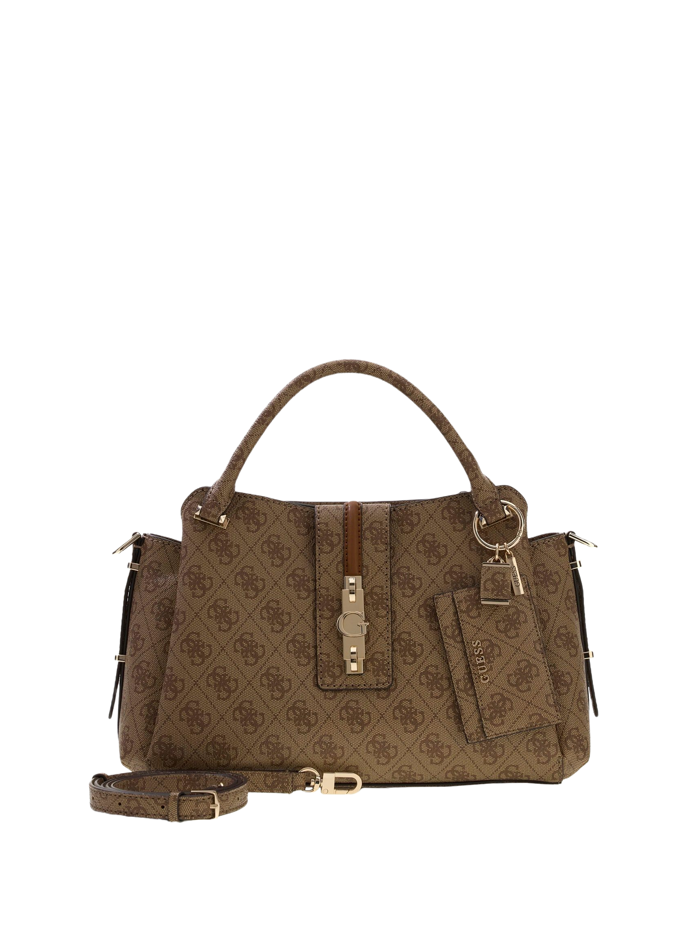 Bedruckte Handtasche GUESS Braun