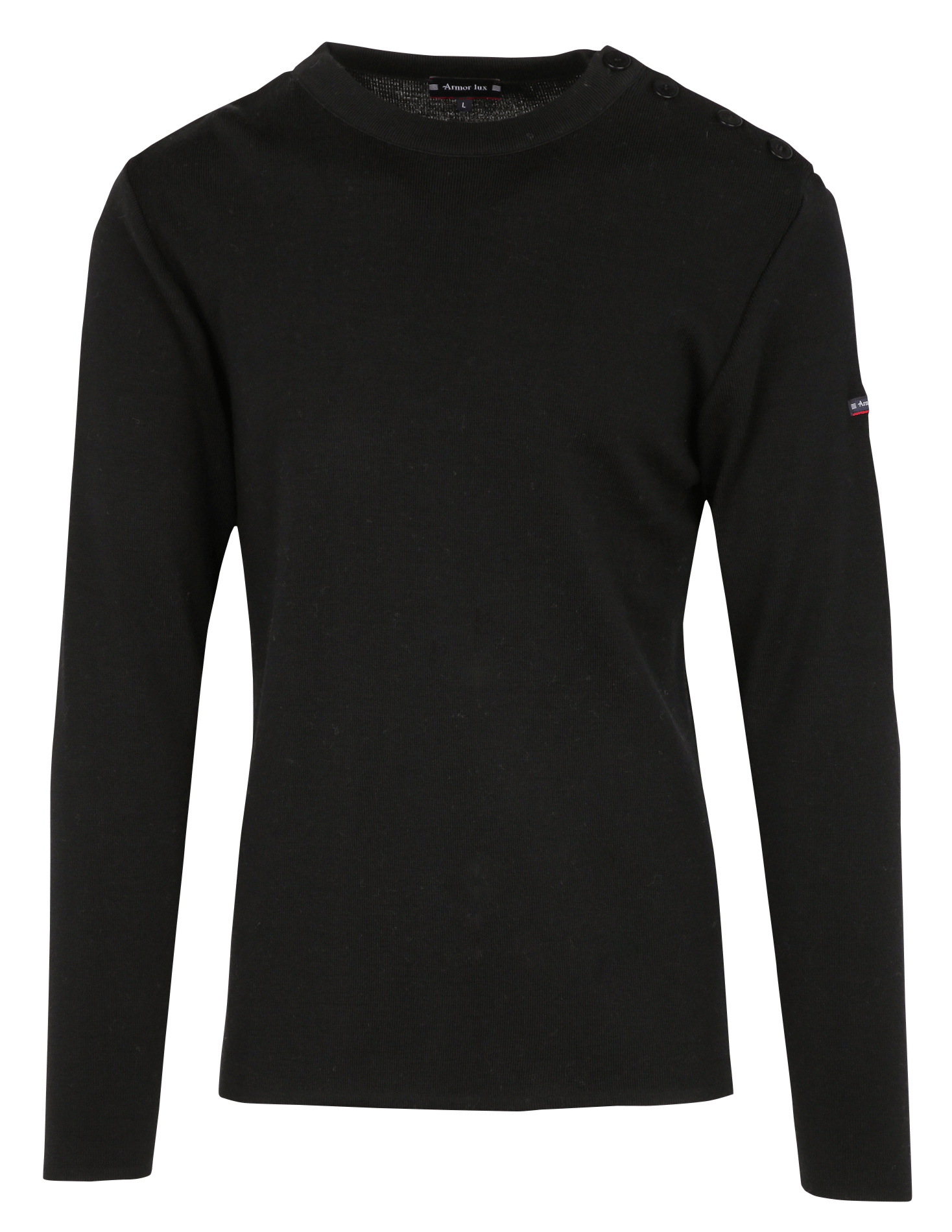 Pull droit en laine goulenez ARMOR-LUX Noir