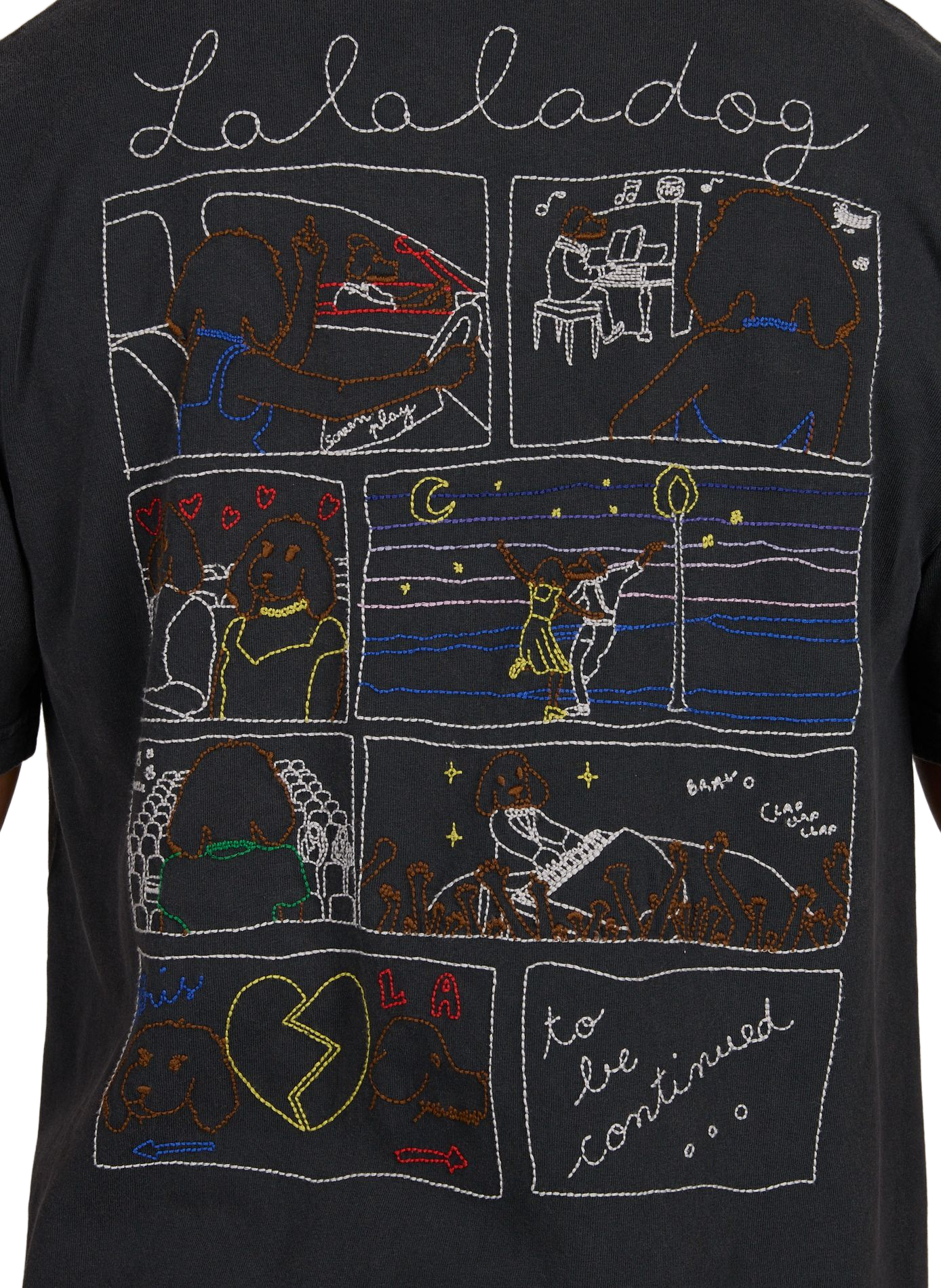 Patureau "Lalaladog" Cotton T-shirt MAISON LABICHE Black