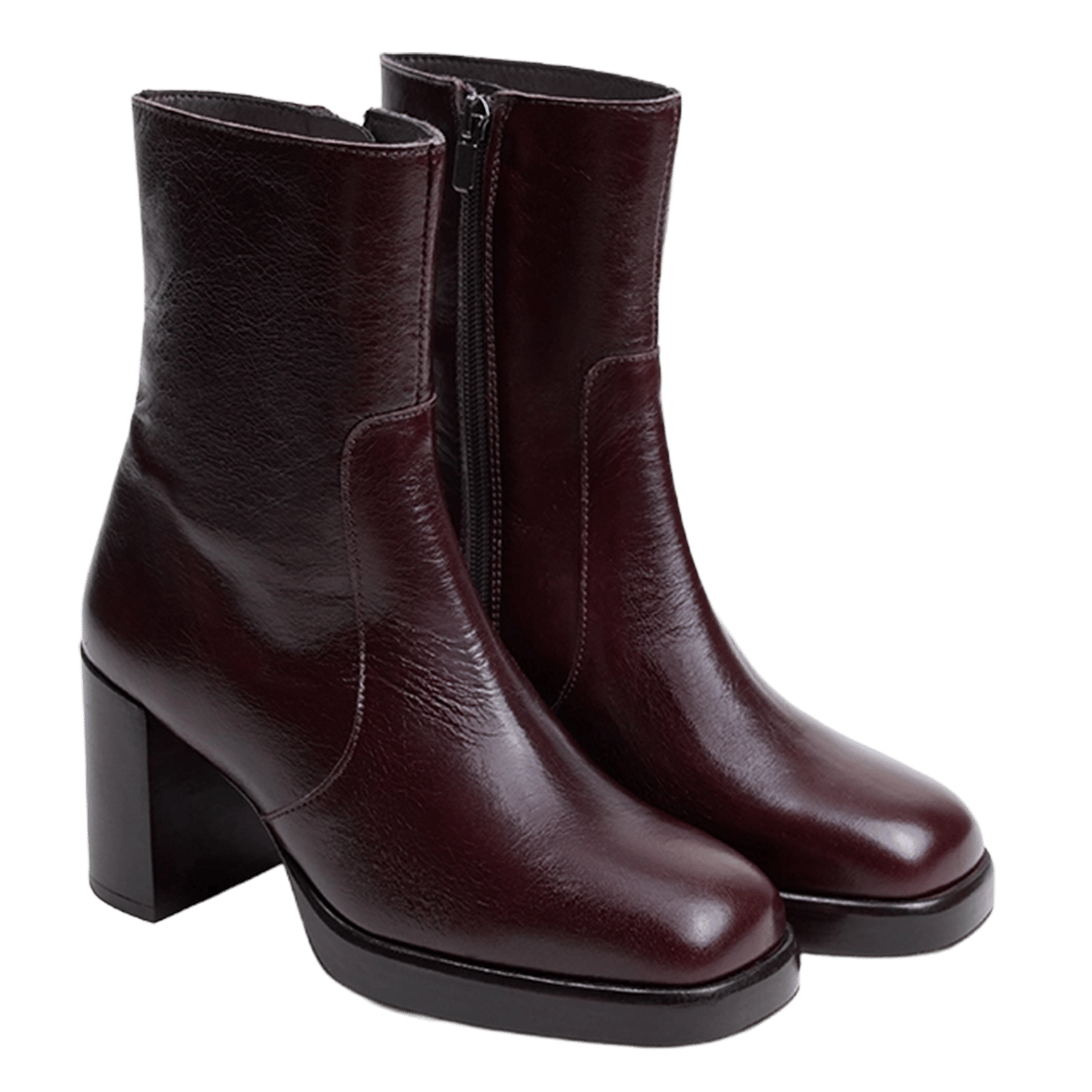 Bottines en cuir boom JONAK Marron