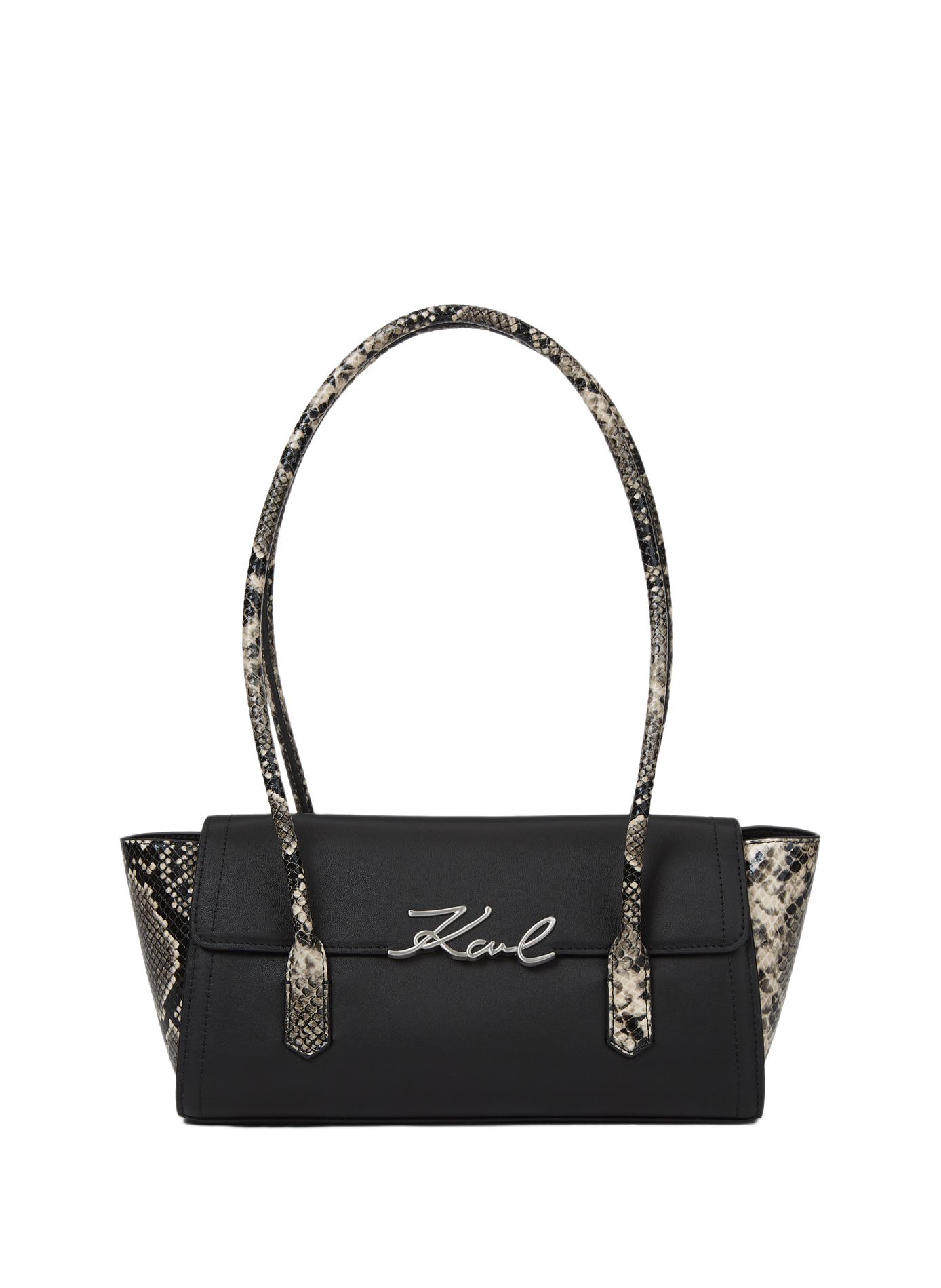 Schoudertas K/Signature in gemengd leren print KARL LAGERFELD Geen kleur