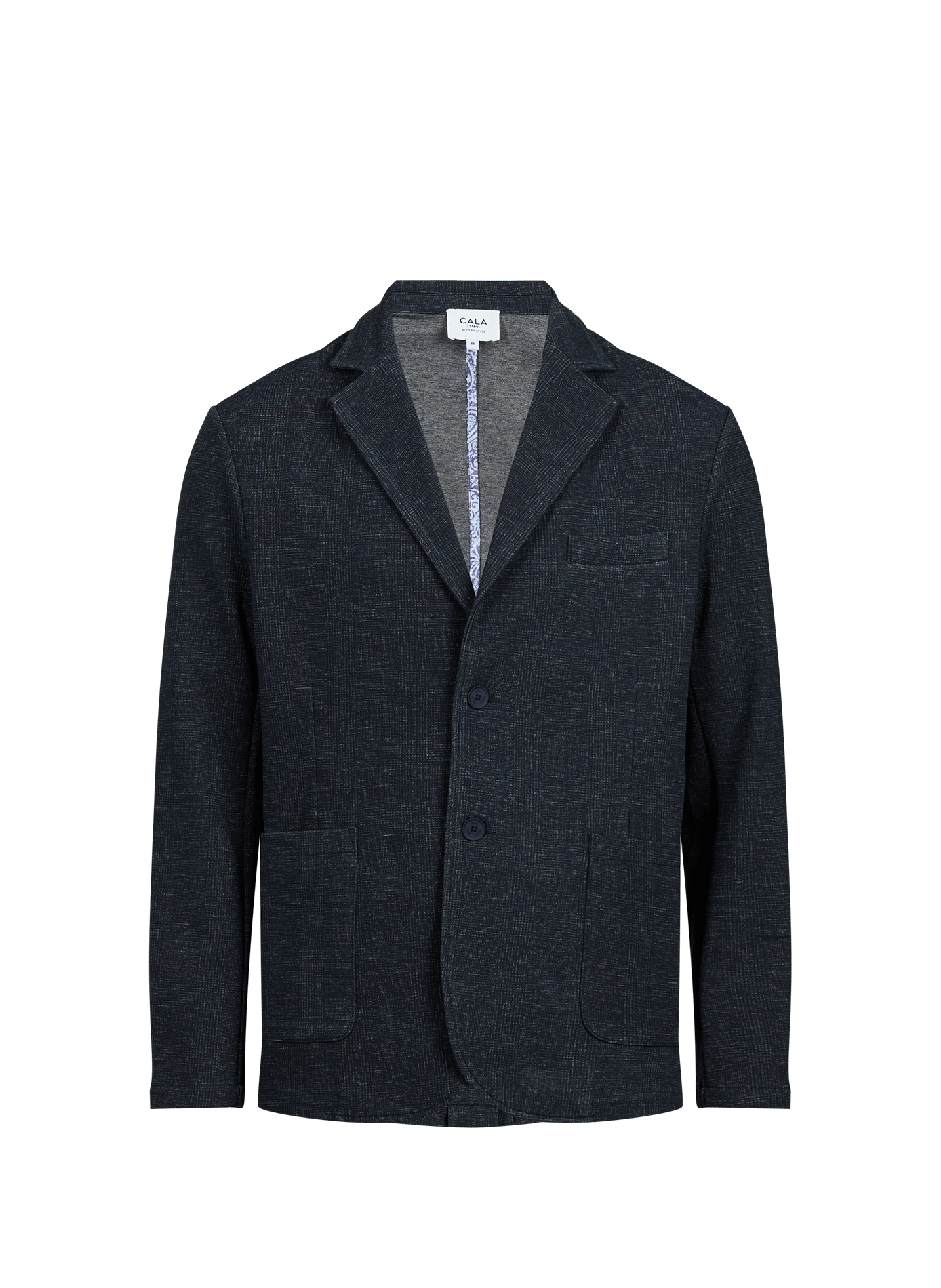 Rechte blazer met print 1789 CALA Blauw