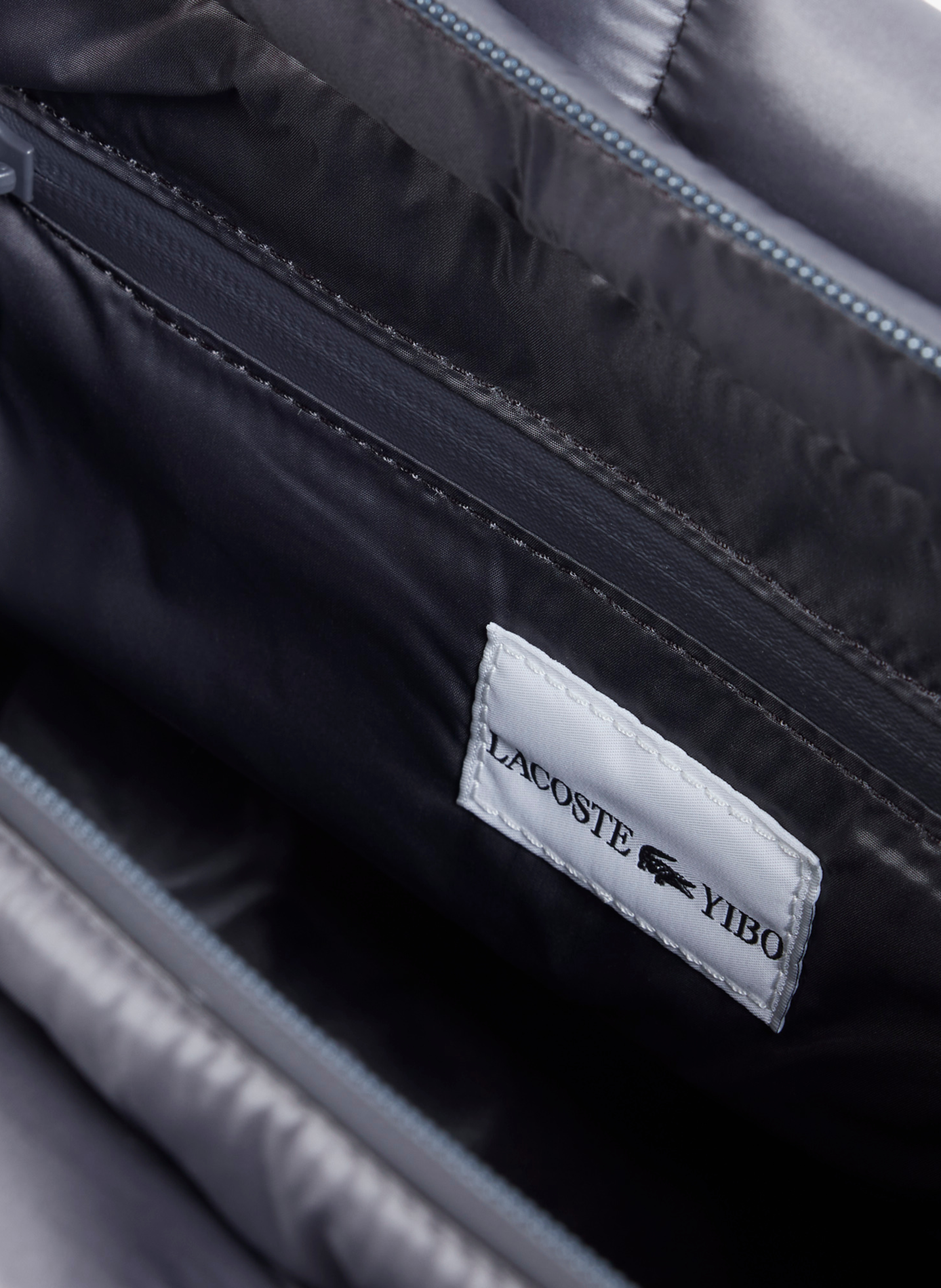 Quilted handbag with embossed logo LACOSTE Blue