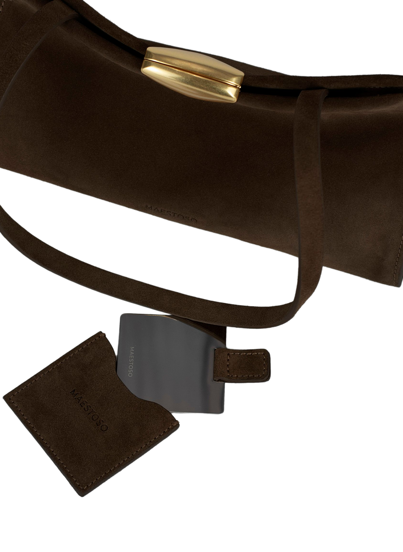Noa Soft calfskin handbag MAISON MAESTOSO Brown
