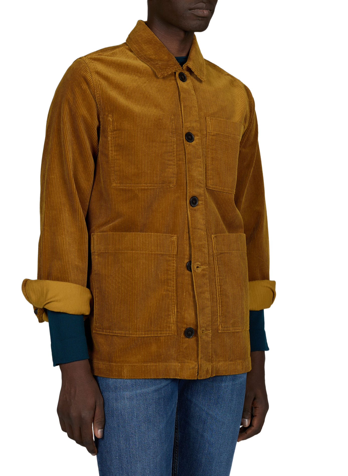 Straight Esteve jacket in ribbed cotton | Yellow LAFAURIE Men