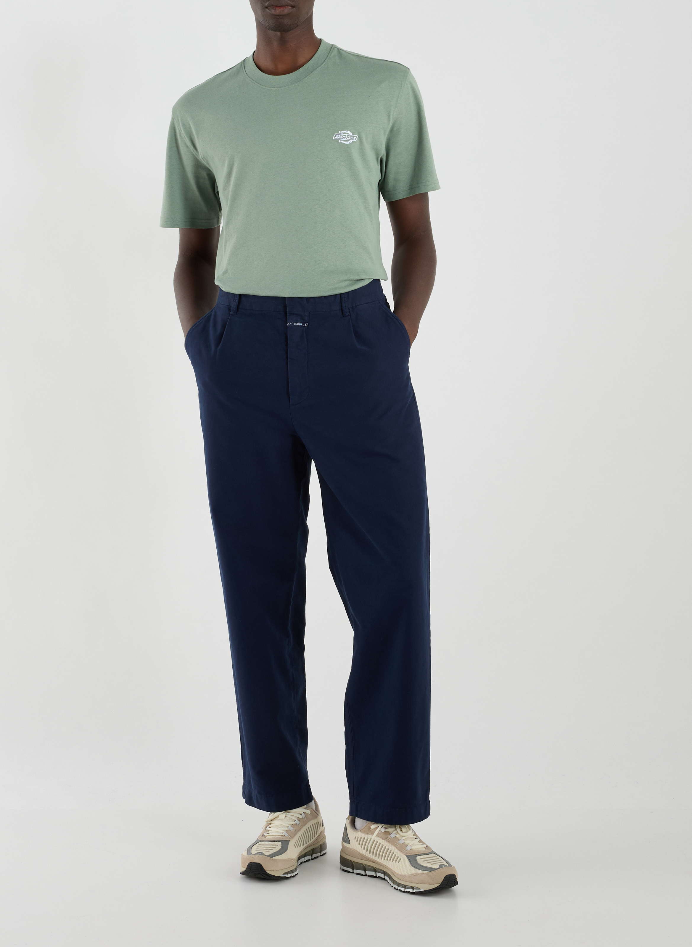 Pantalon ample en coton mélangé CLOSED Bleu