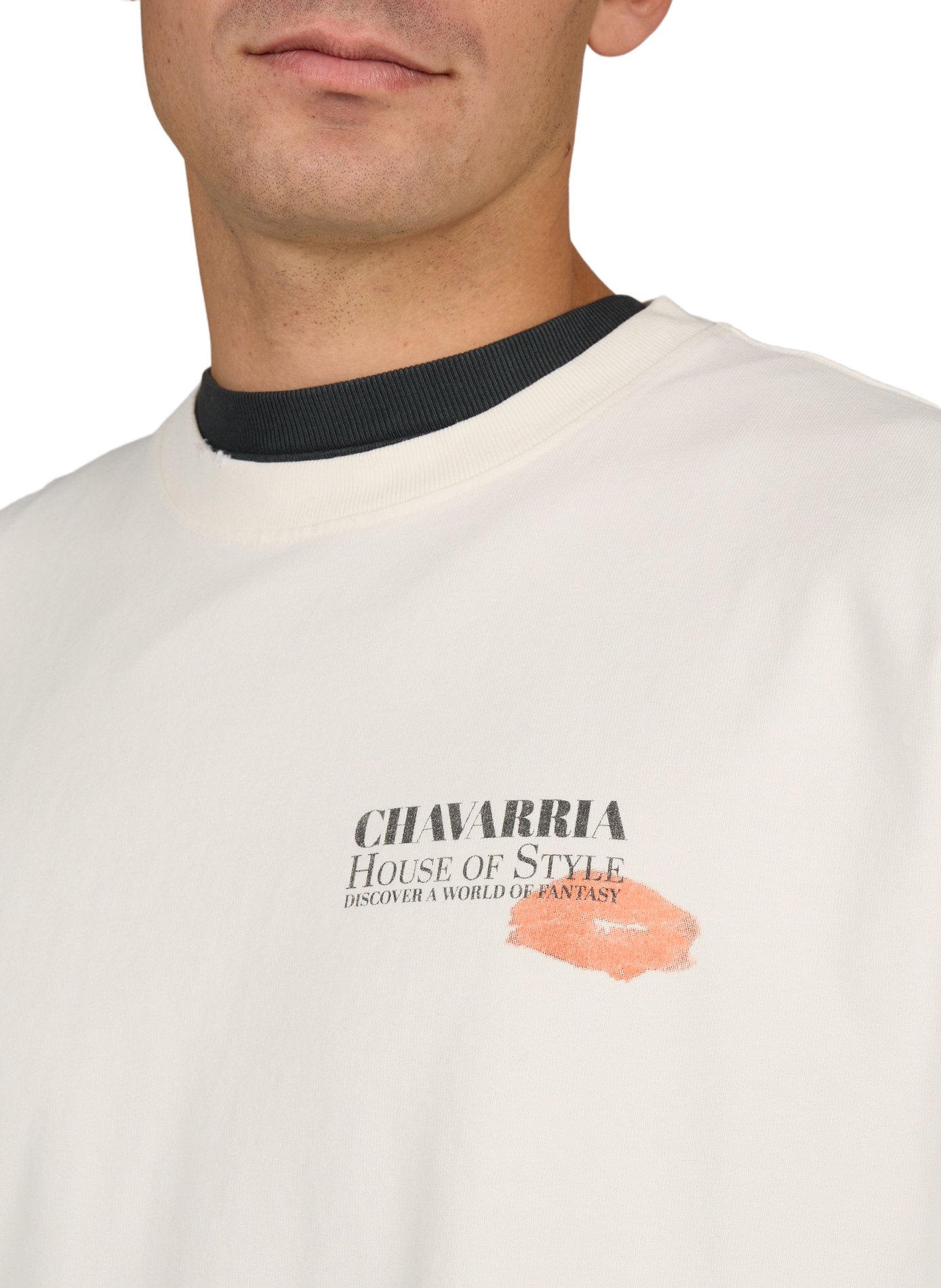 Oversized cotton T-shirt WILLY CHAVARRIA Beige