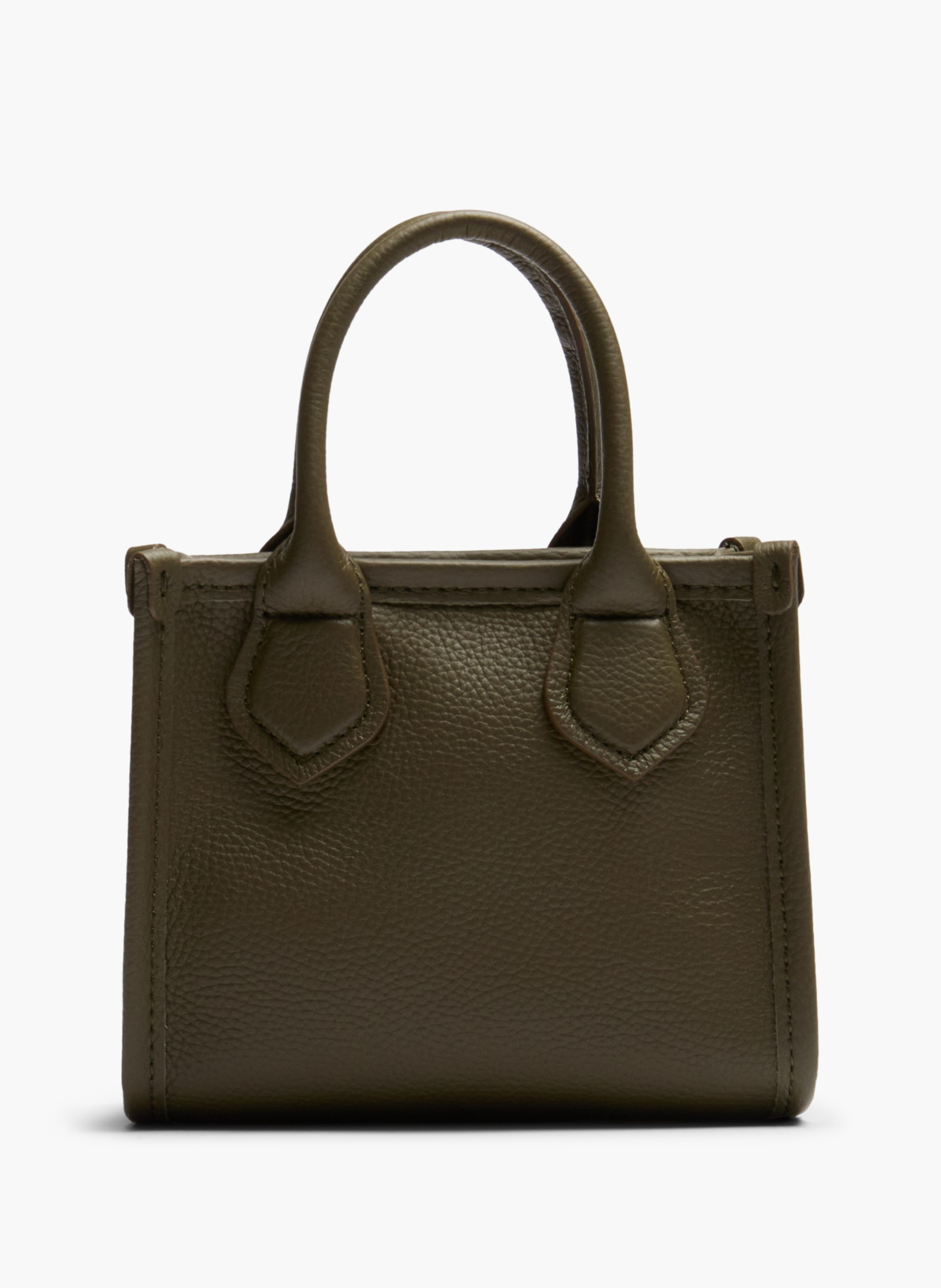 Mini sac cabas zippé double porté jour de lancel en cuir LANCEL Vert