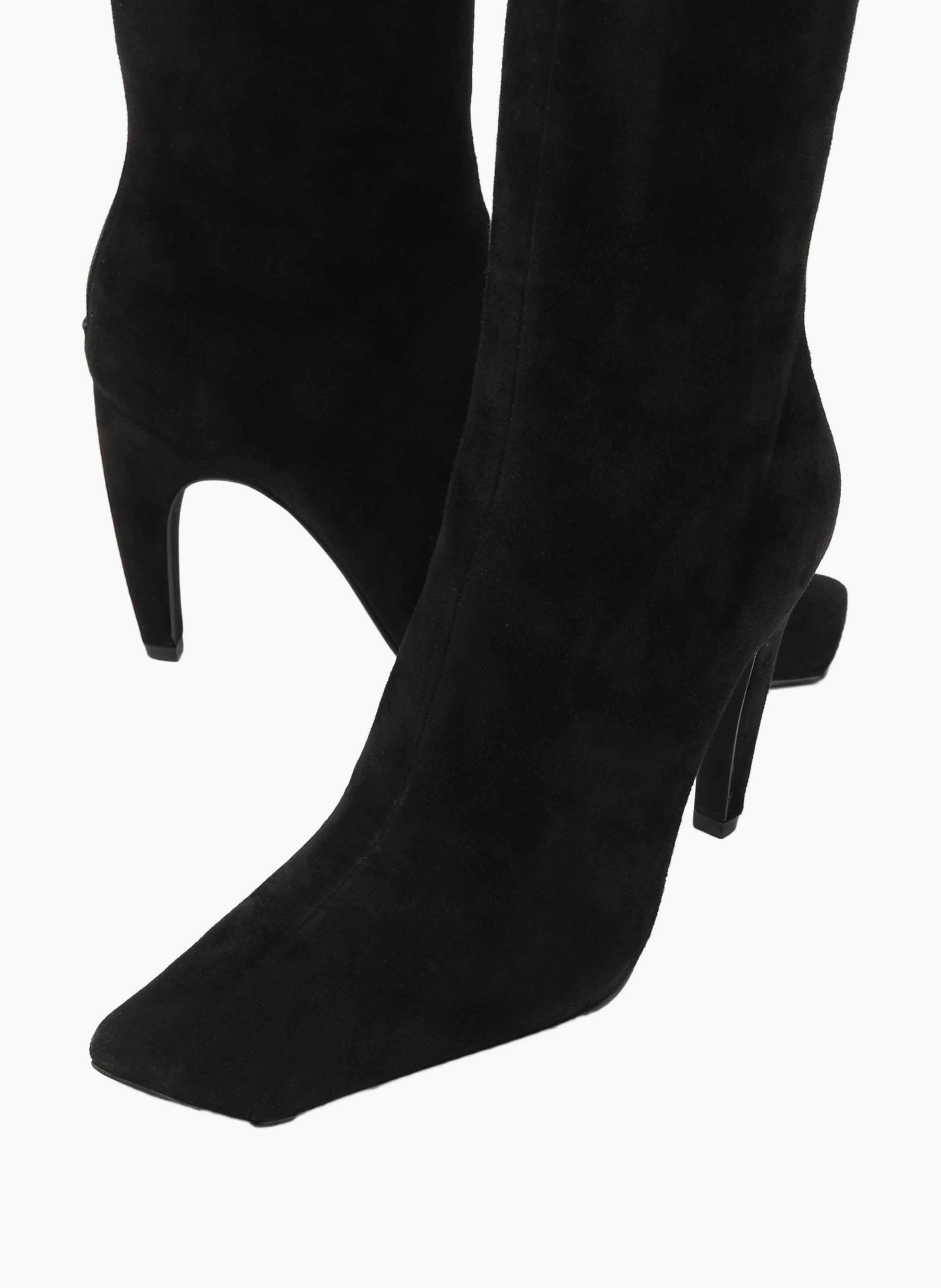 Bottines haute en daim NAKED WOLFE Noir