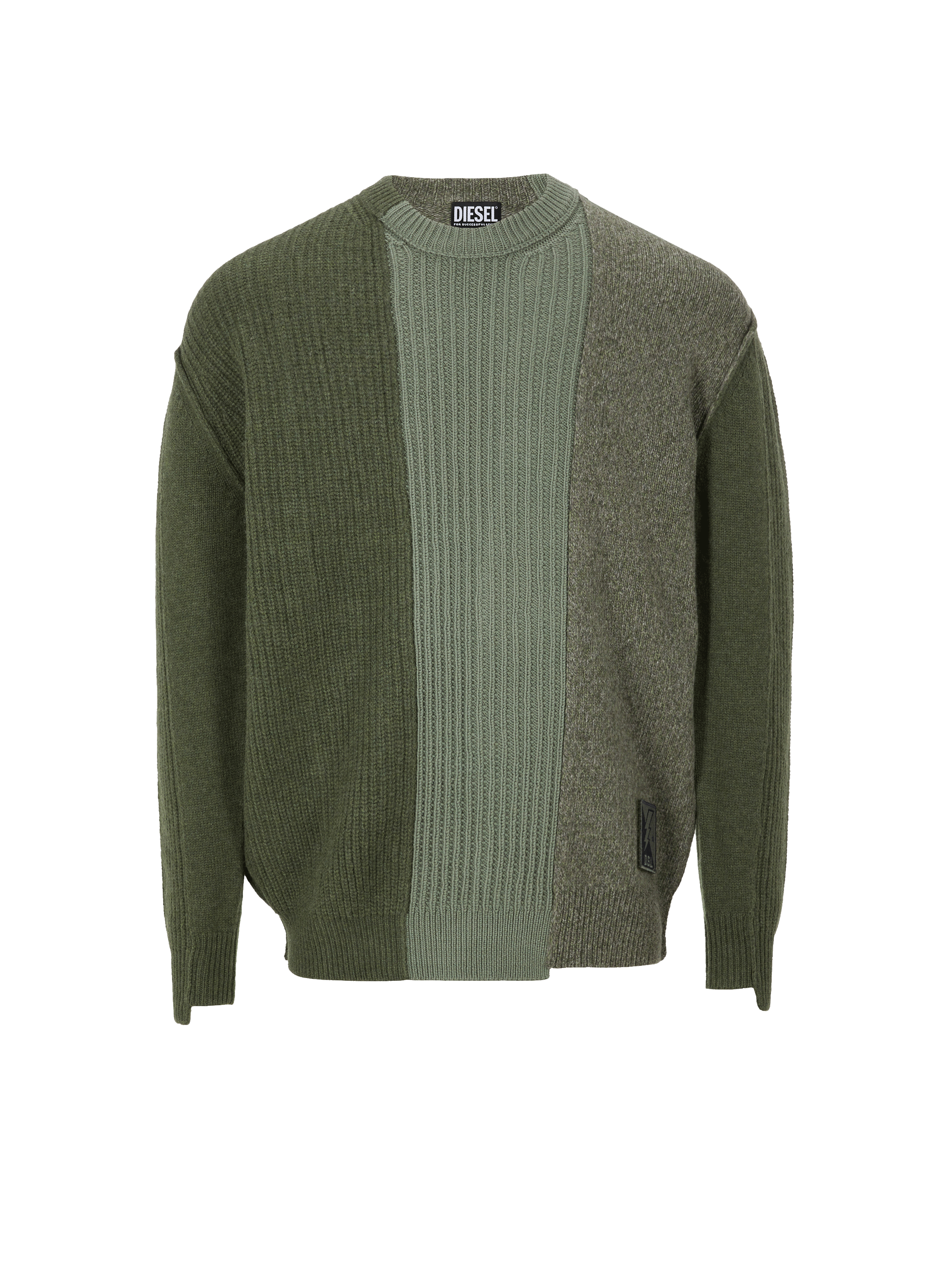 Pull patchwork en laine