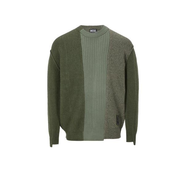 Pull patchwork en laine