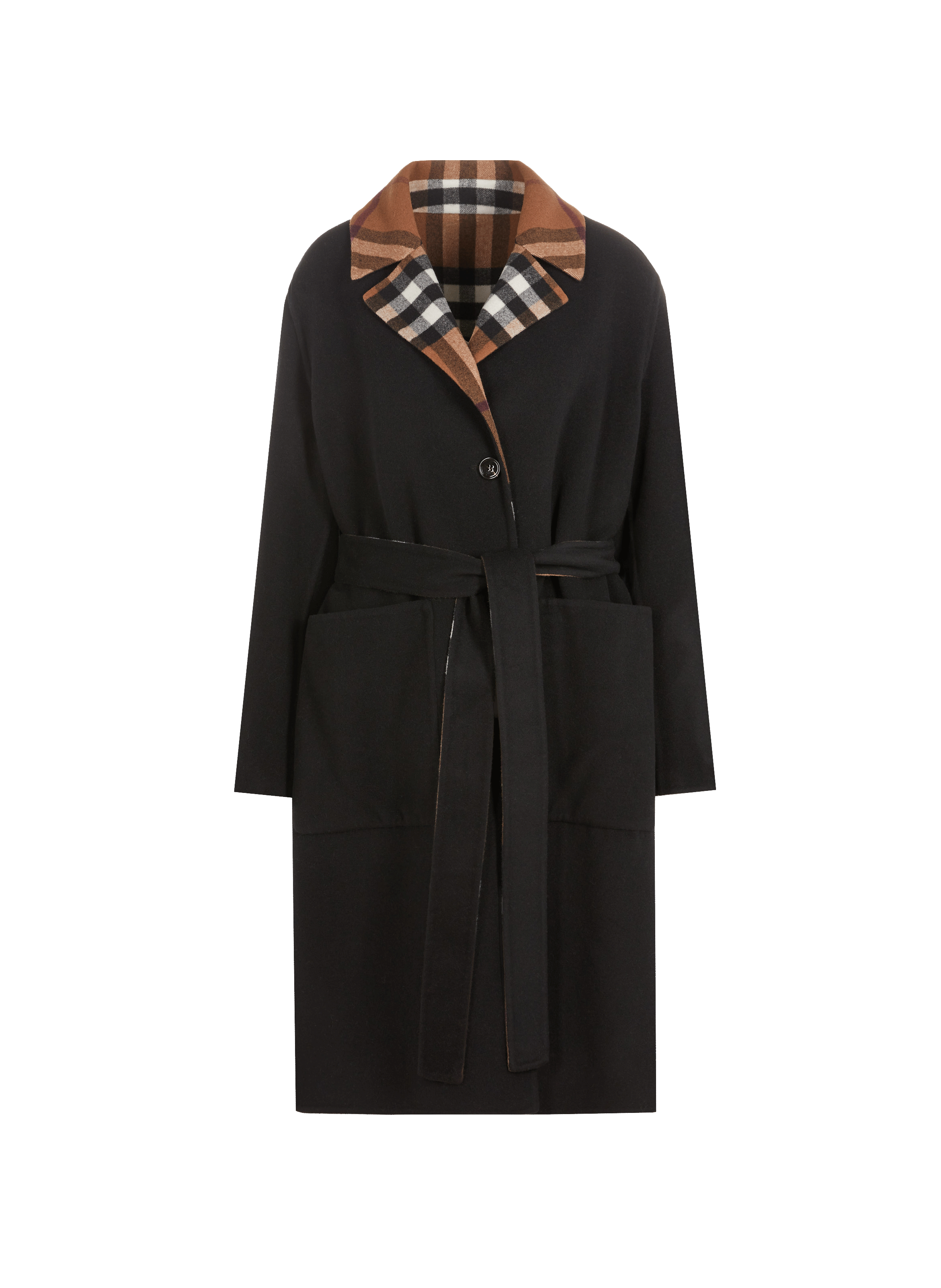 Manteau réversible en laine