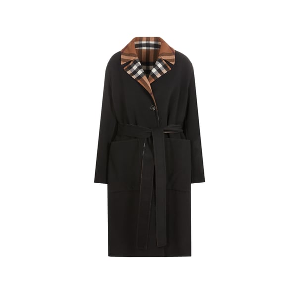 Manteau réversible en laine