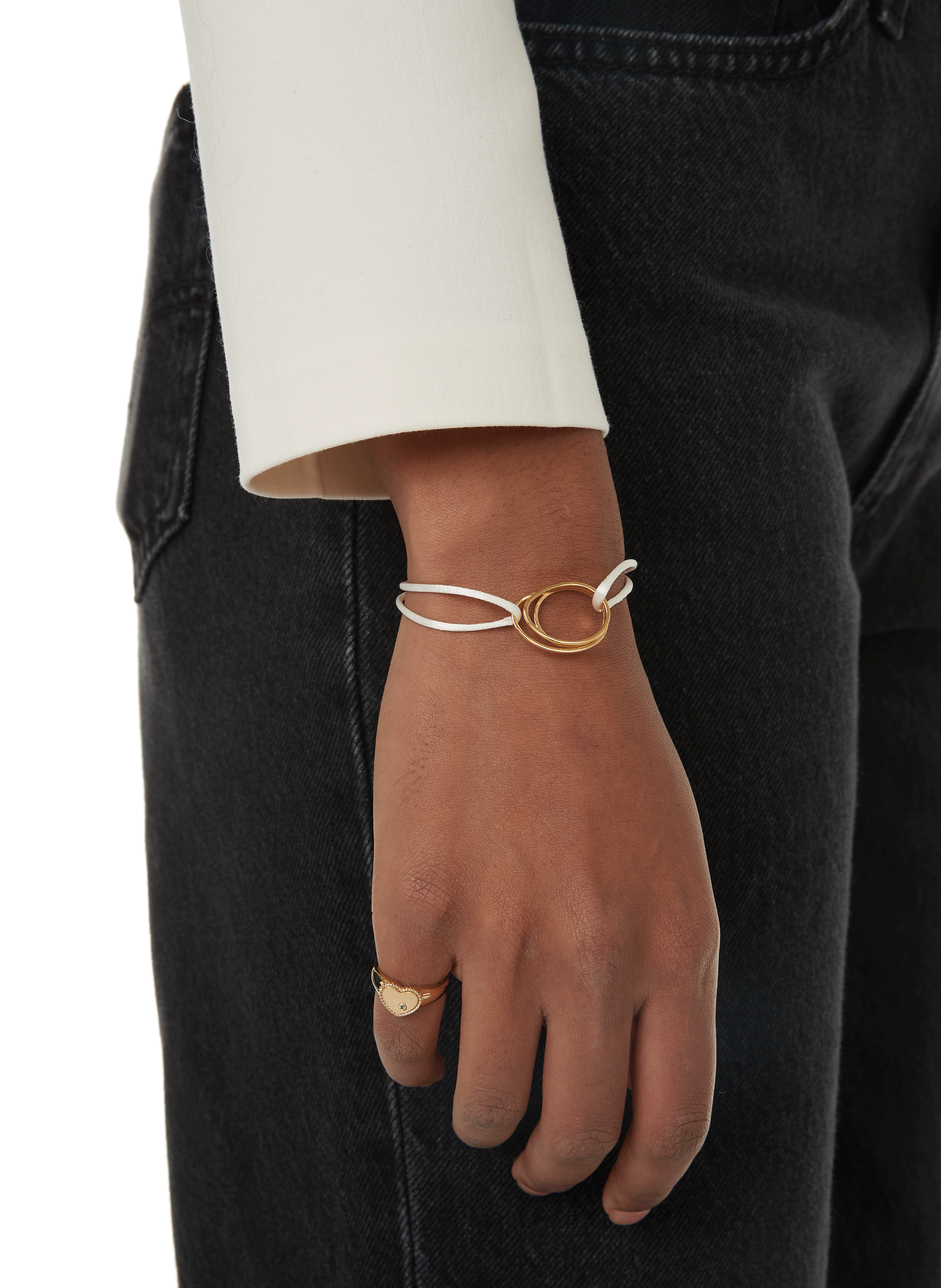 Mini heart ring YVONNE LÉON Multicolour