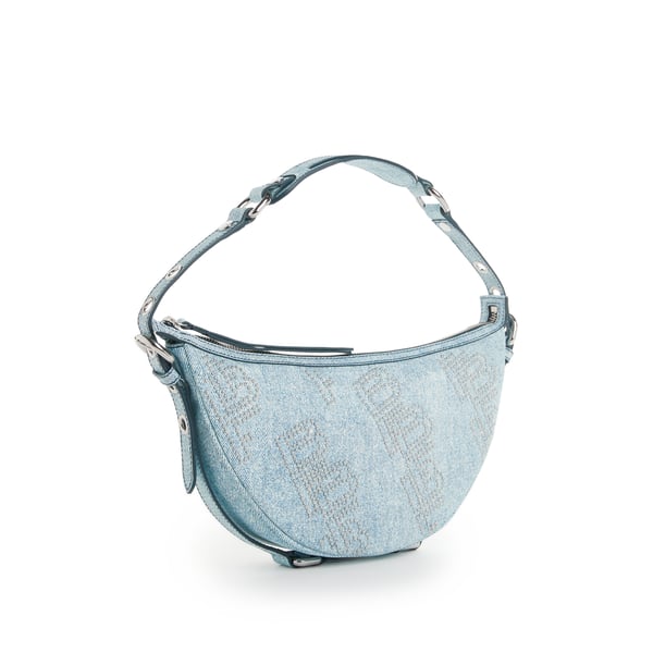 Sac porté épaule Gib en cuir façon denim