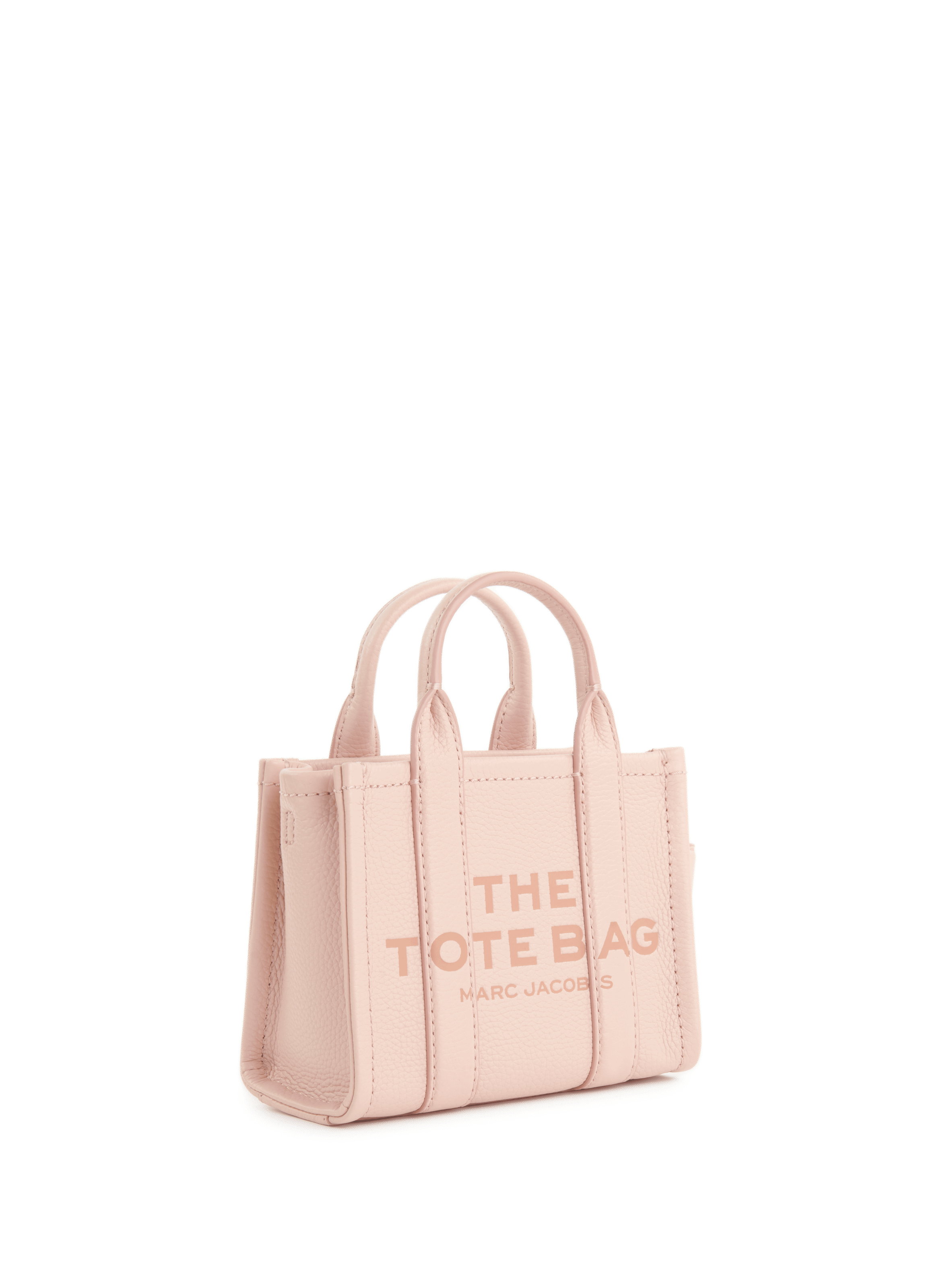 Sac cabas The Leather Micro Tote Bag MARC JACOBS Rose
