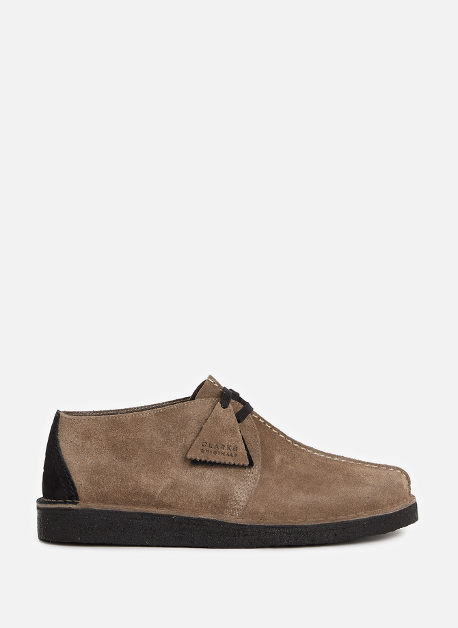 CLARKS suede leather loafers