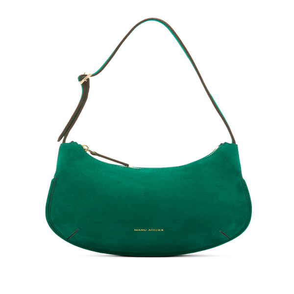 Manu Atelier Ilda Leather Handbag In Green