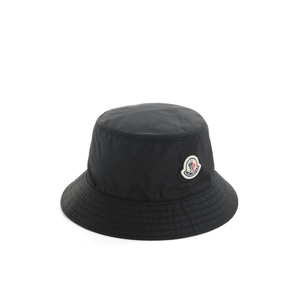 Moncler Water Repellent Bucket Hat In Black