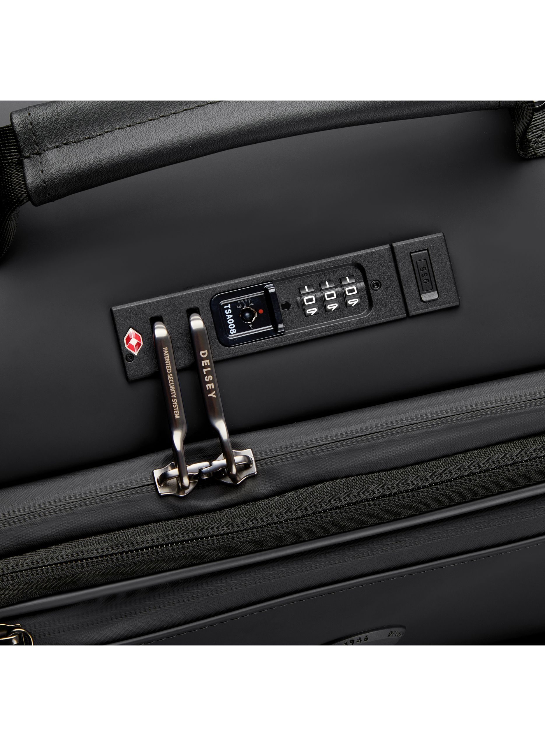 Valise cabine souple taille s - turenne soft DELSEY PARIS Noir