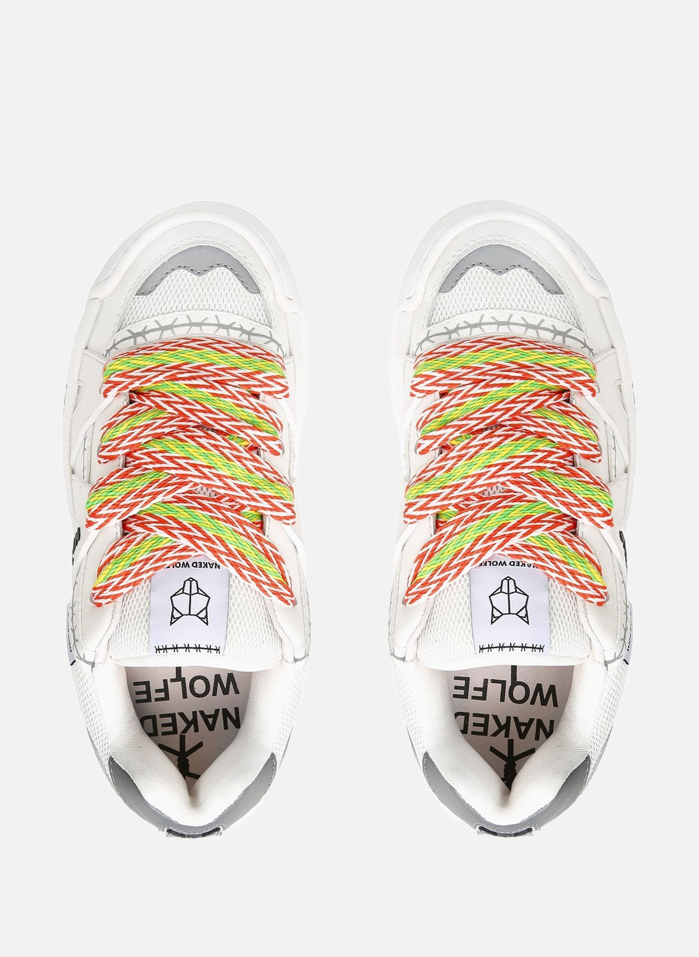 Baskets slider NAKED WOLFE Blanc