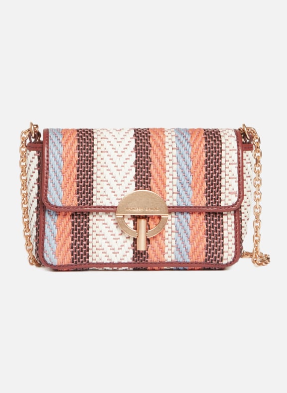 Petit sac moon en cuir tressé Multicolore by VANESSA BRUNO VANESSA BRUNO Petit sac moon en cuir tressé Multicolore