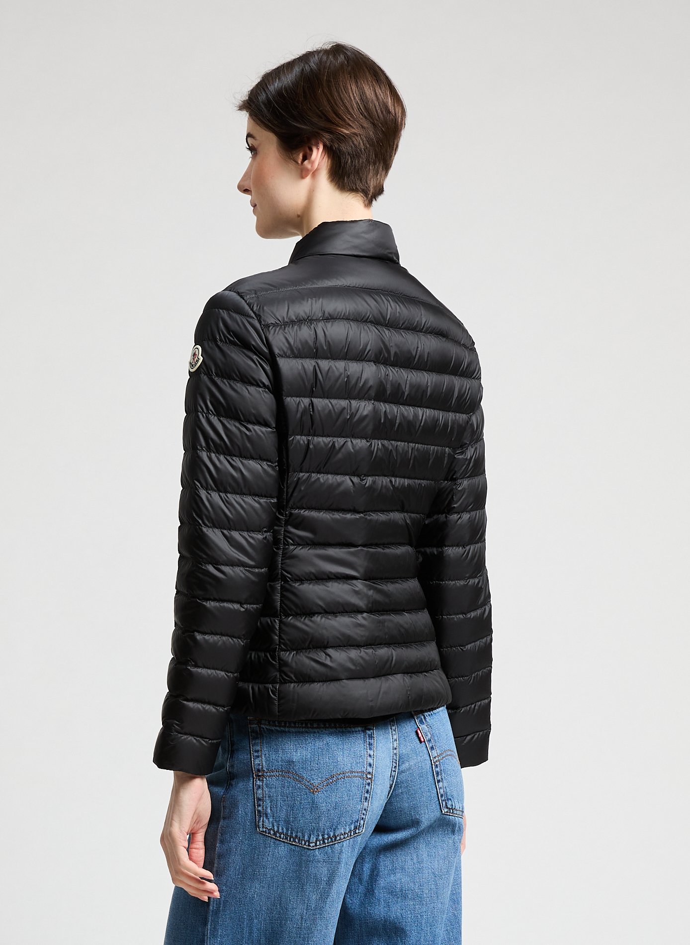 Short quilted down jacket MONCLER Black