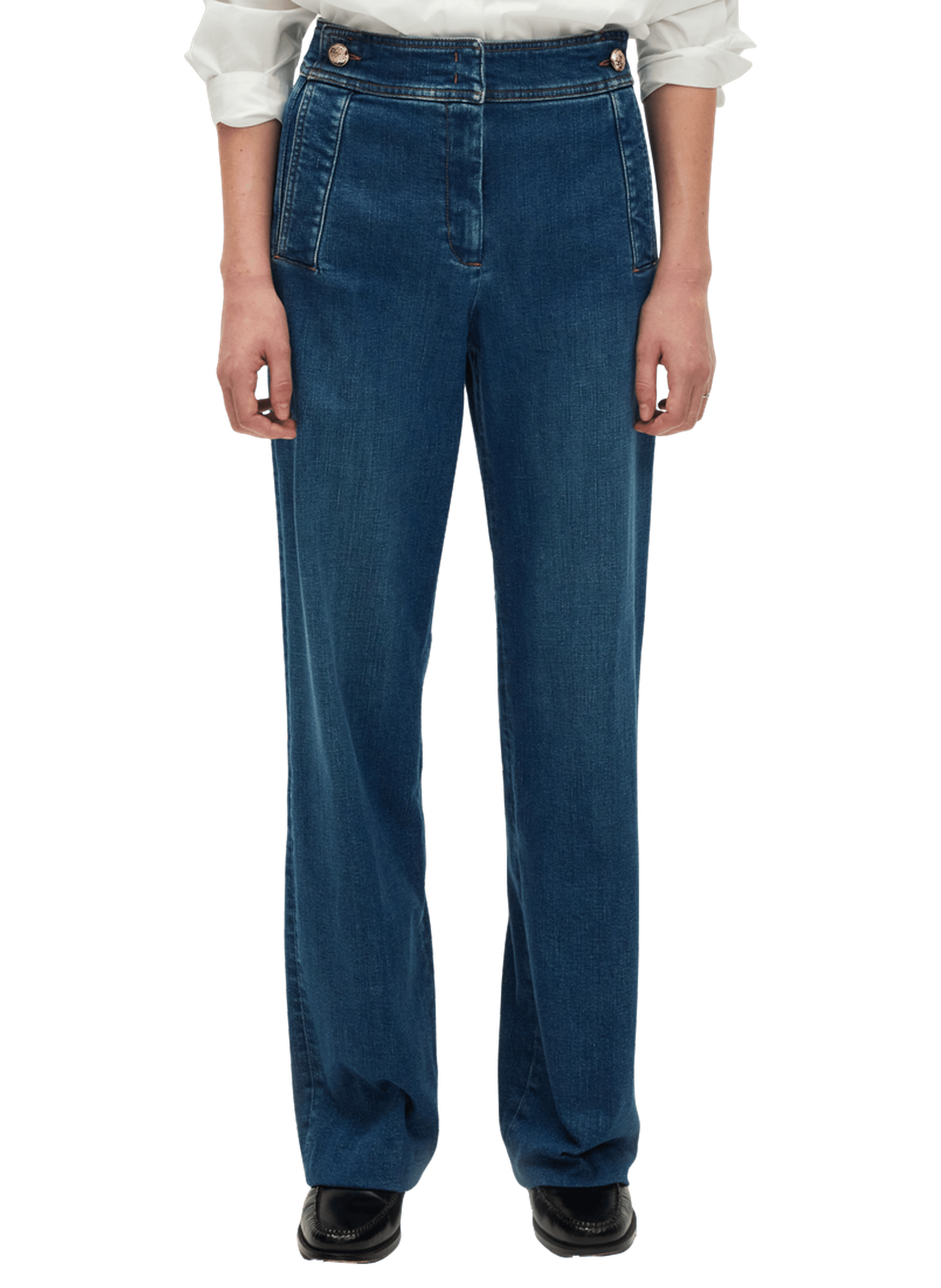 Jean bootcut à pont - jason PABLO Bleu