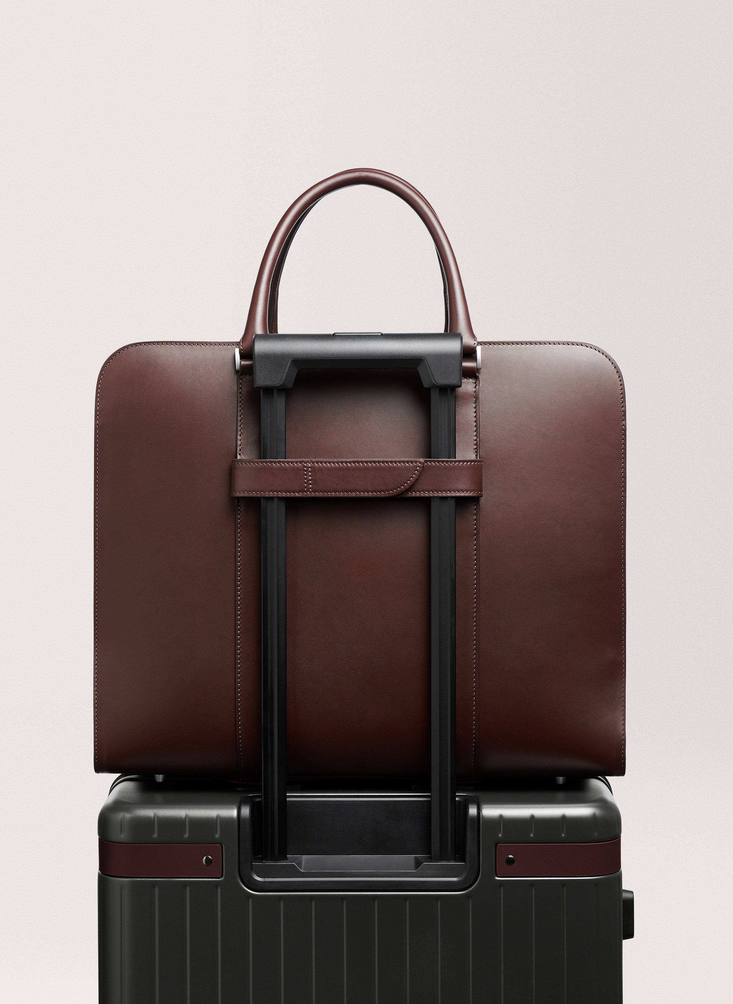 Attache 'Smart holder' en cuir vachetta CARL FRIEDRIK Marron