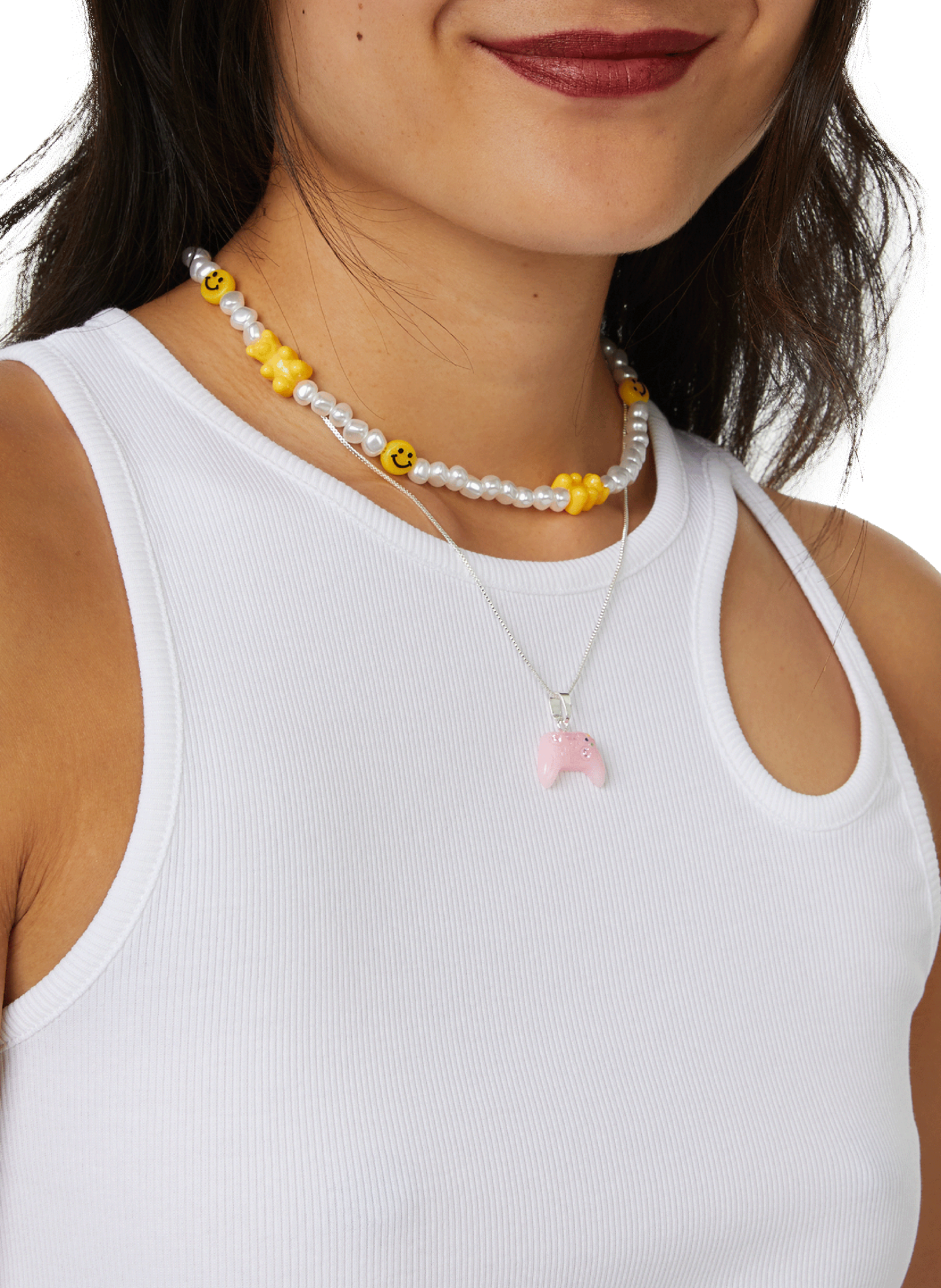 Collier chocker Candy CRYSTAL HAZE Jaune