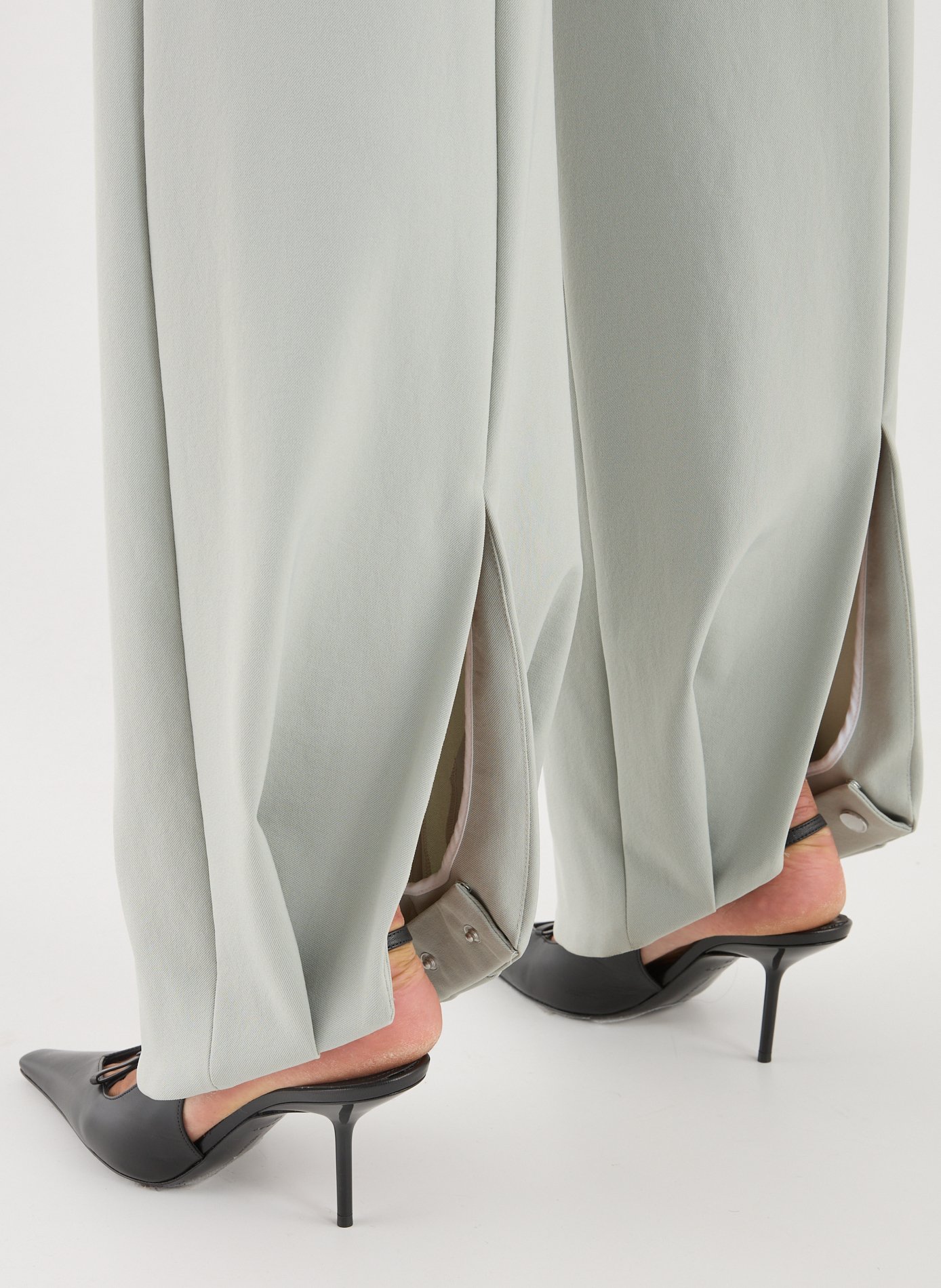 Straight cut stirrup pants JEAN PAUL GAULTIER Grey