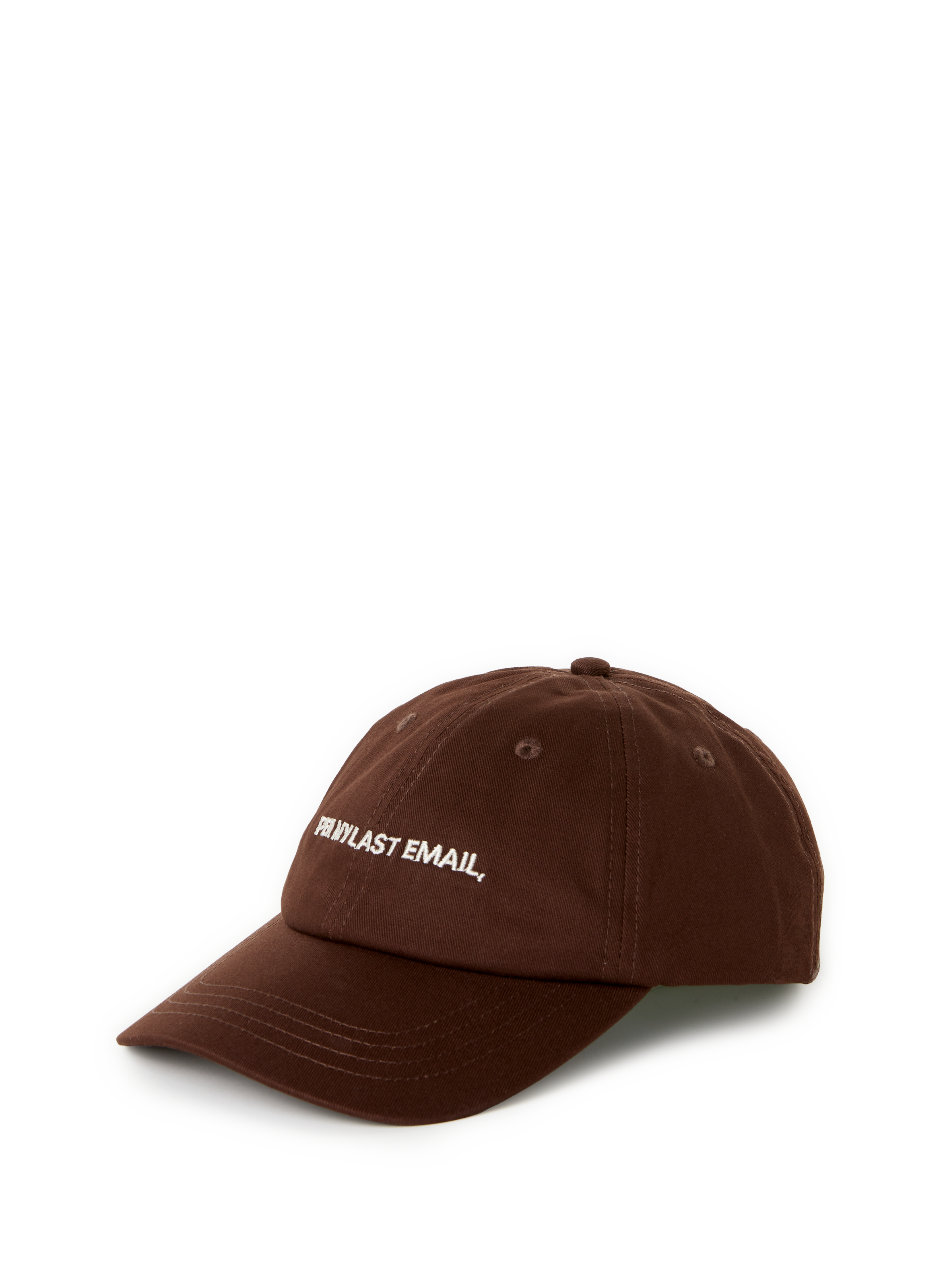 Cotton cap SELECTED Brown