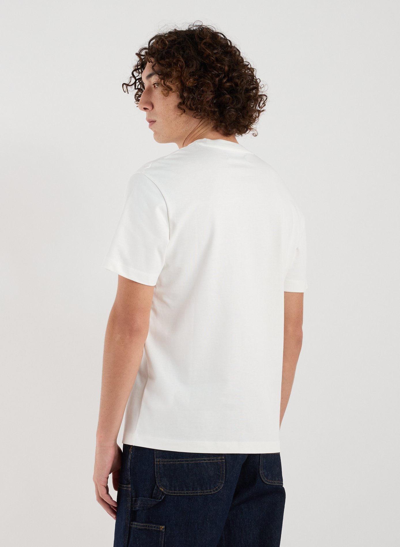 T-shirt droit en coton REPLAY Blanc